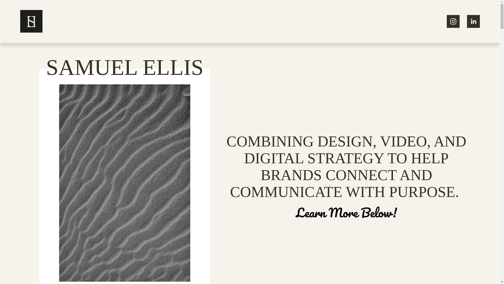 website screenshot of https://samuelellis.com.au/