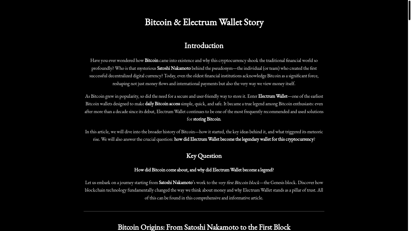 website screenshot of https://electrunn.org