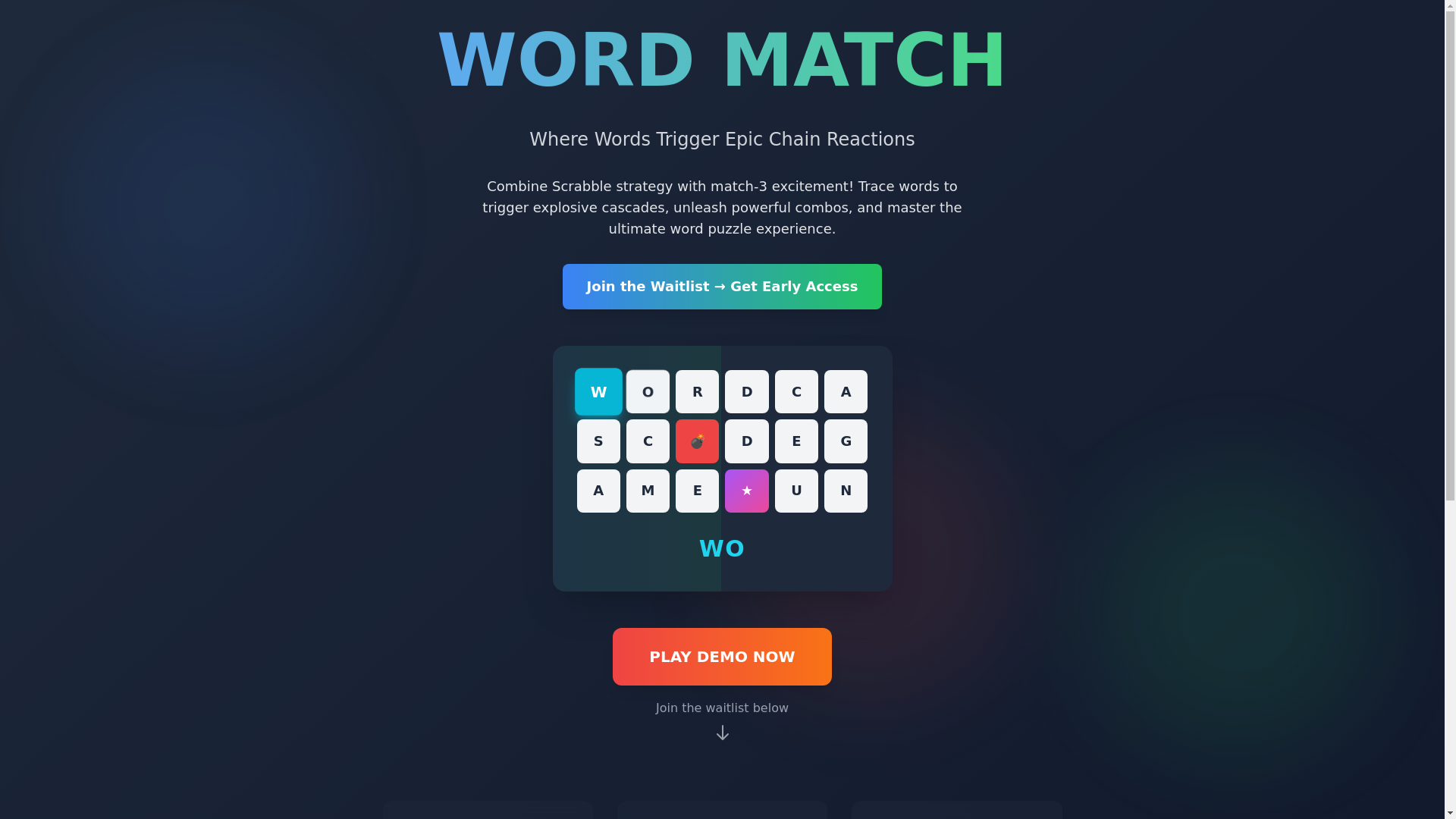 website screenshot of https://wordmatchgame.com/