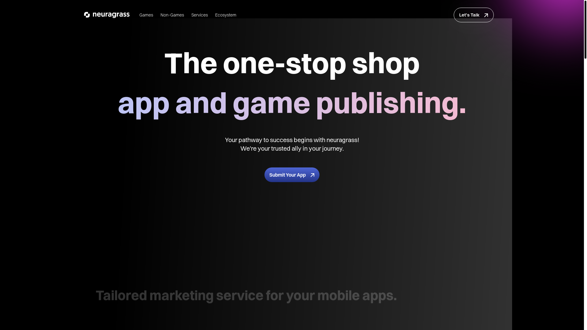 website screenshot of https://neuragrass-website.pages.dev/