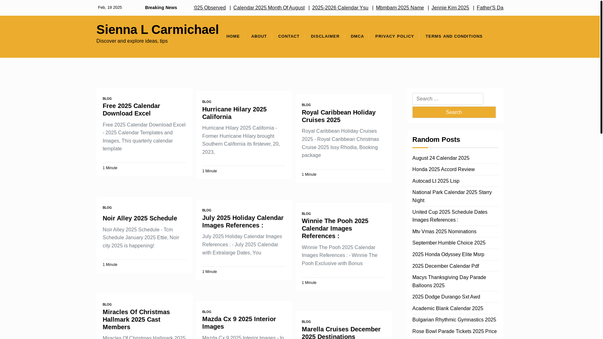 website screenshot of https://siennalcarmichael.pages.dev/