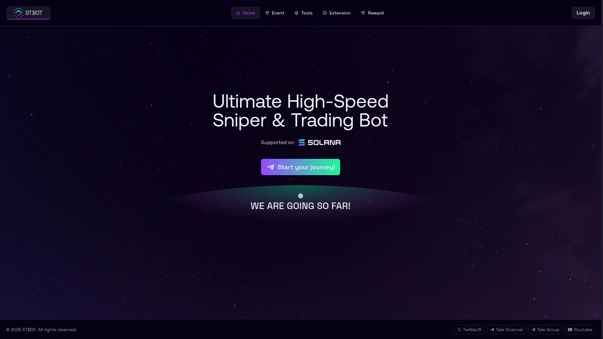 website screenshot of https://stbot-mainsite-sandbox.pages.dev/