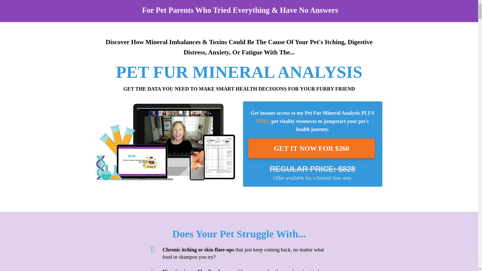 website screenshot of https://petfurtest.com/
