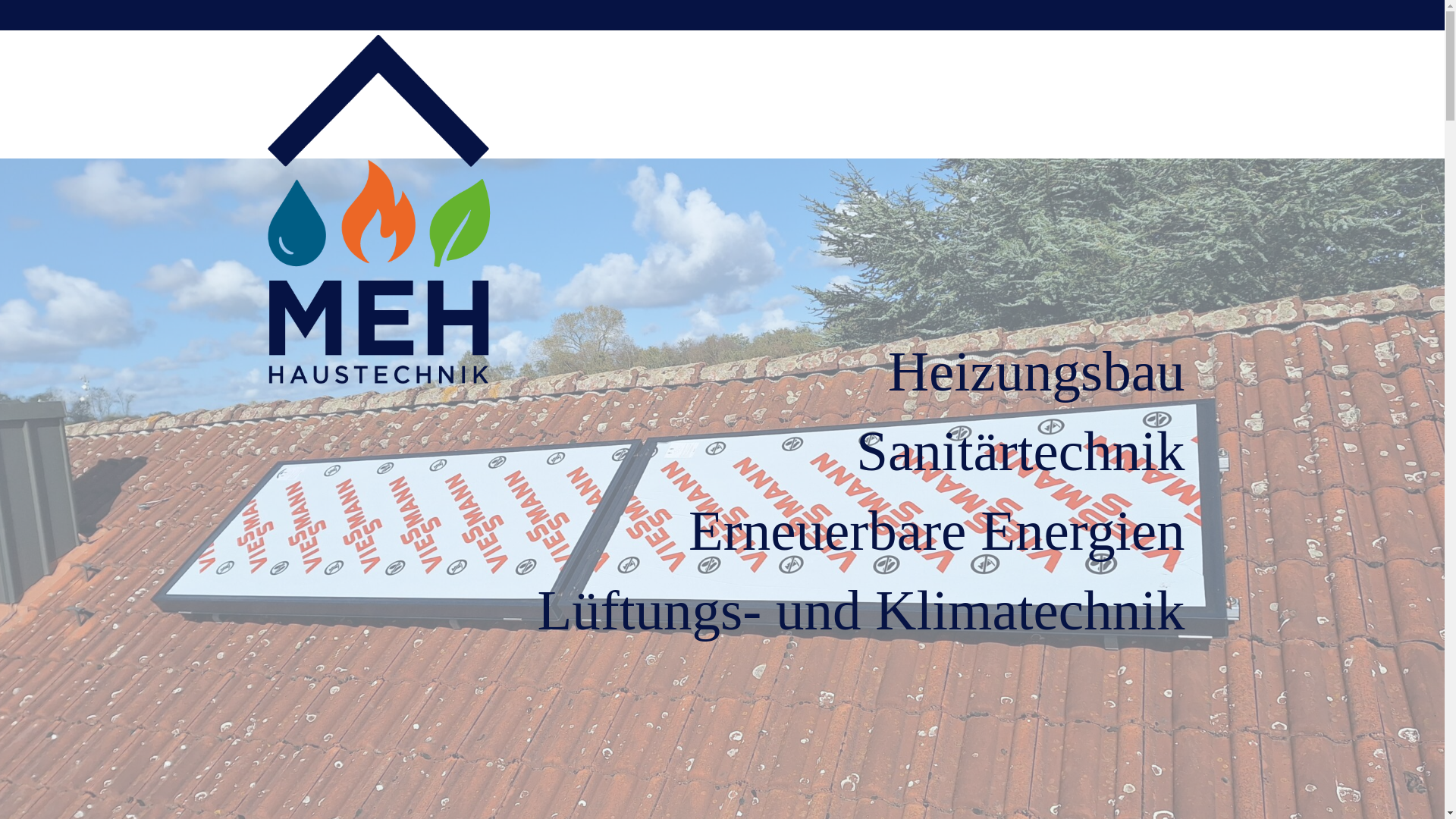 website screenshot of https://meh-haustechnik.de/