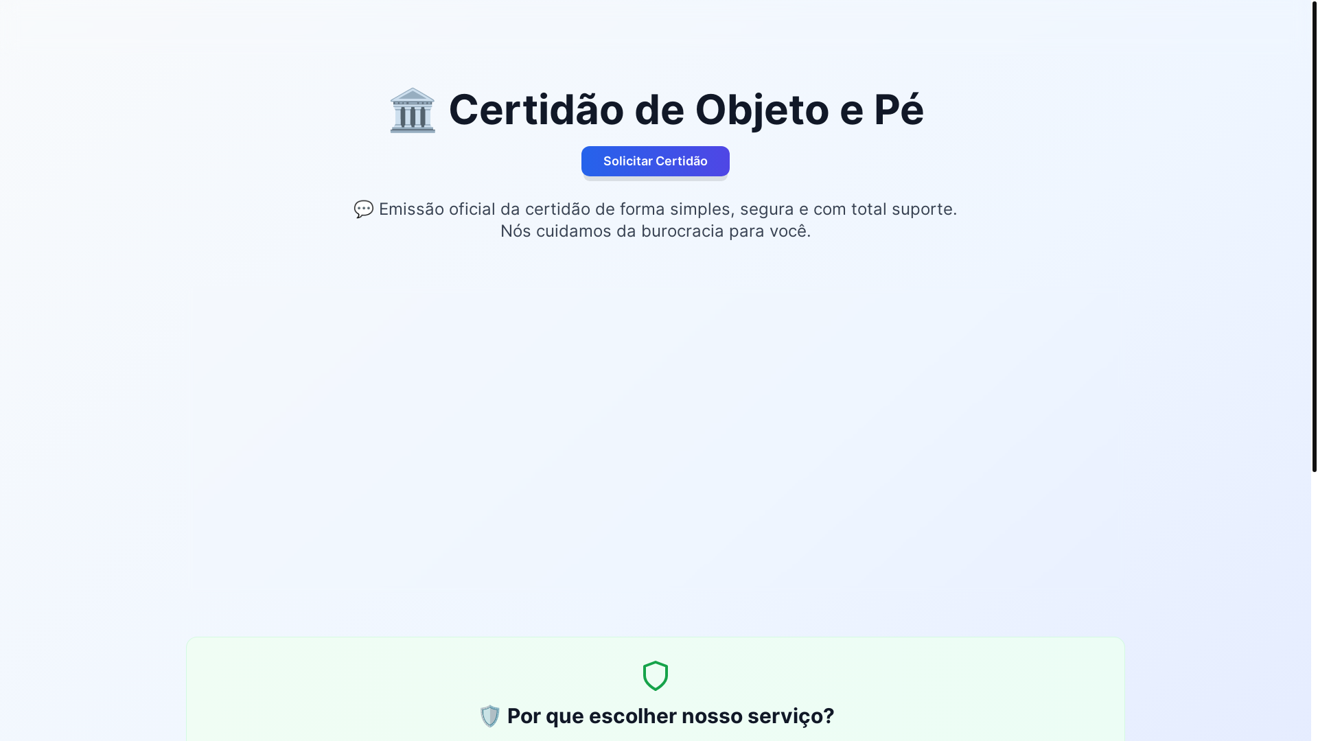 website screenshot of https://emissaocertidao.site/