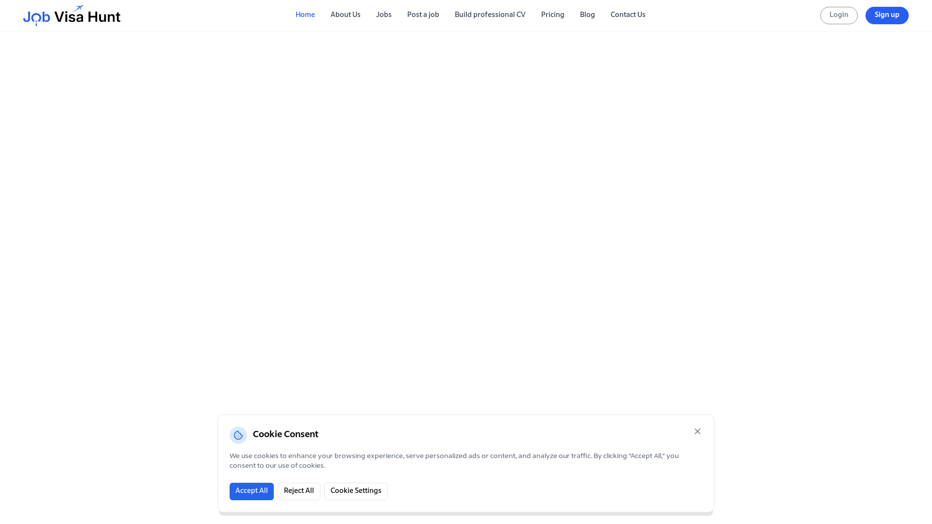 website screenshot of https://job-visa-hunt-client.pages.dev/