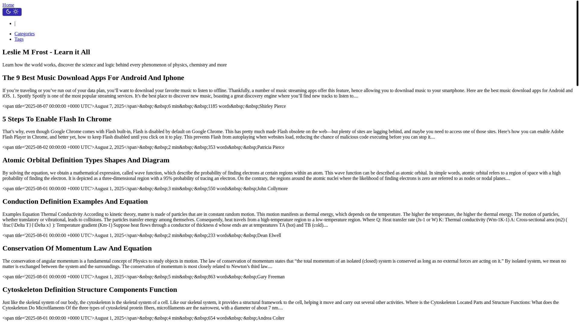 website screenshot of https://lesliemfrosts.pages.dev/