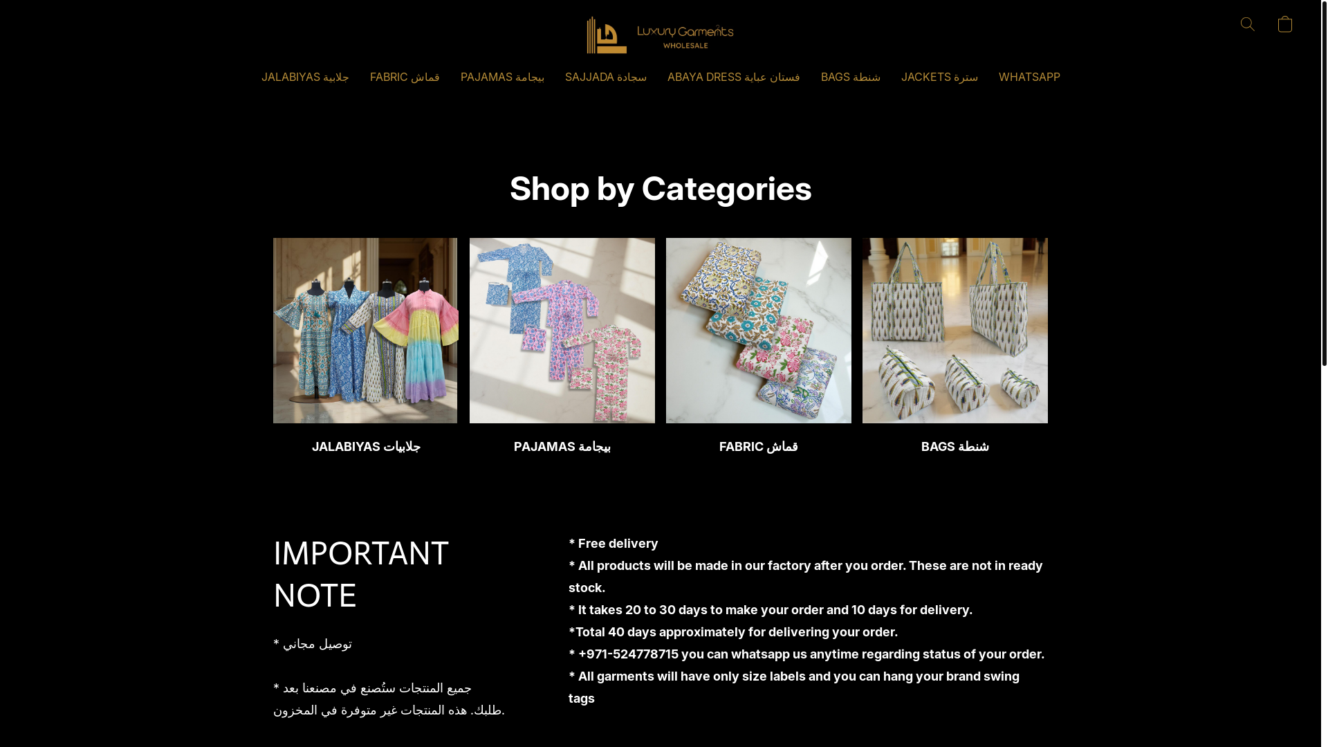 website screenshot of https://jeyporecollection.shop/
