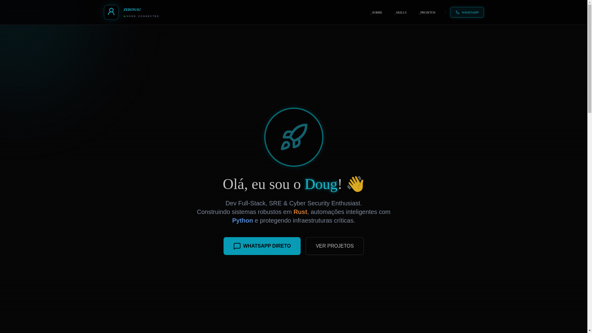 website screenshot of https://zeronauta.pages.dev/