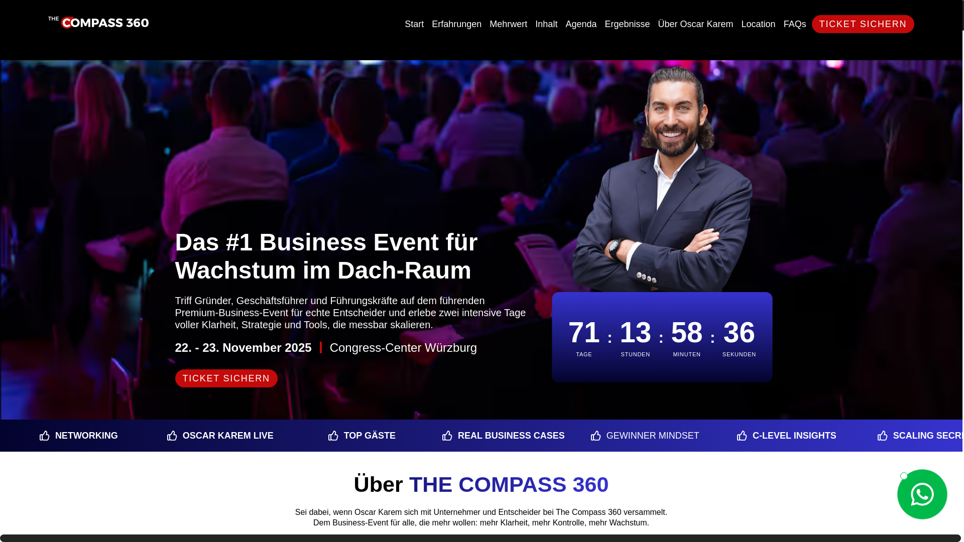 website screenshot of https://thecompass360-team.com/