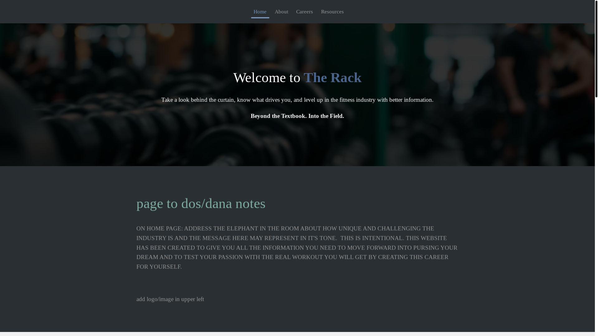 website screenshot of https://welcometotherack.com/