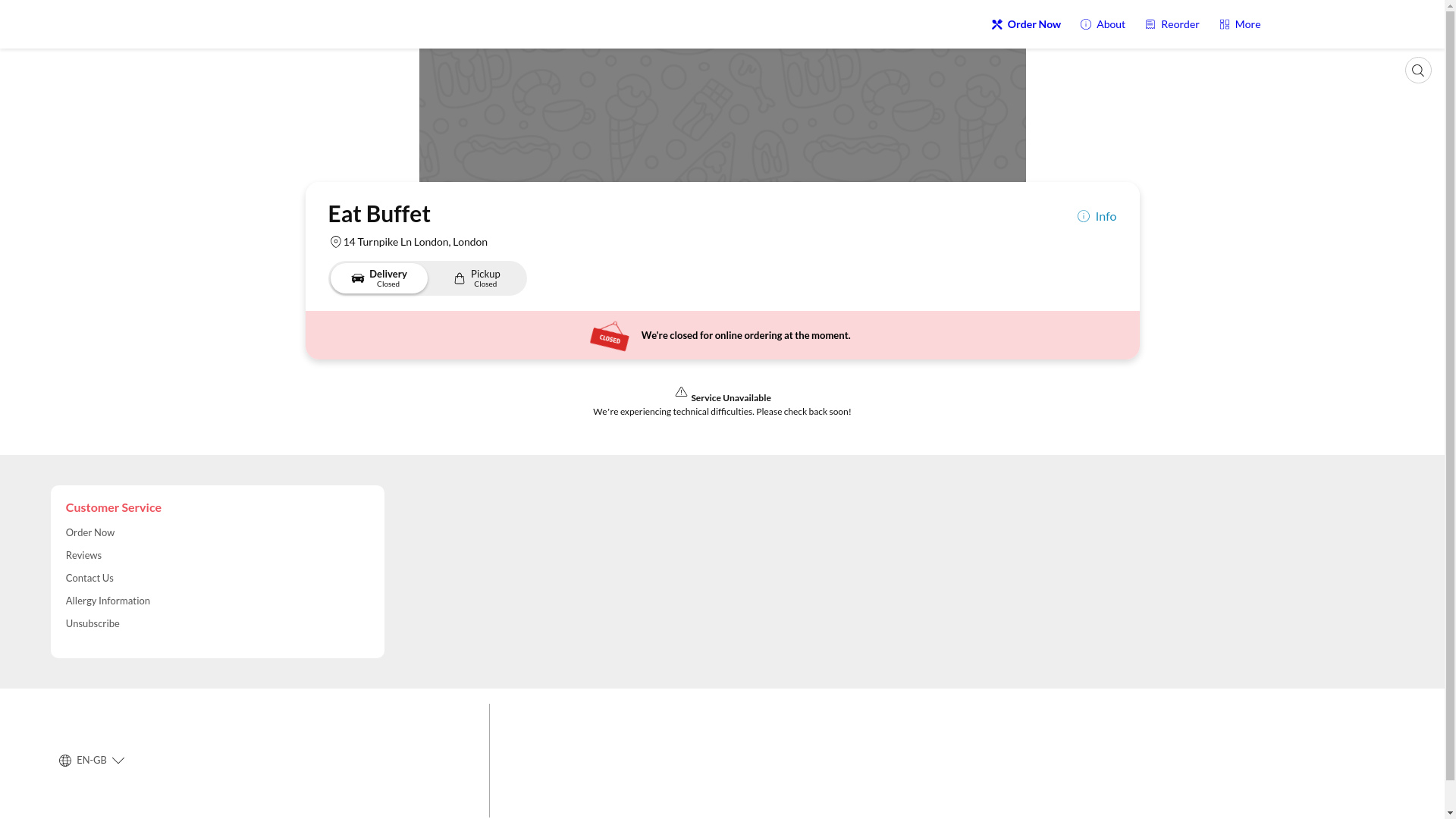 website screenshot of https://eatbuffetuk.co.uk/