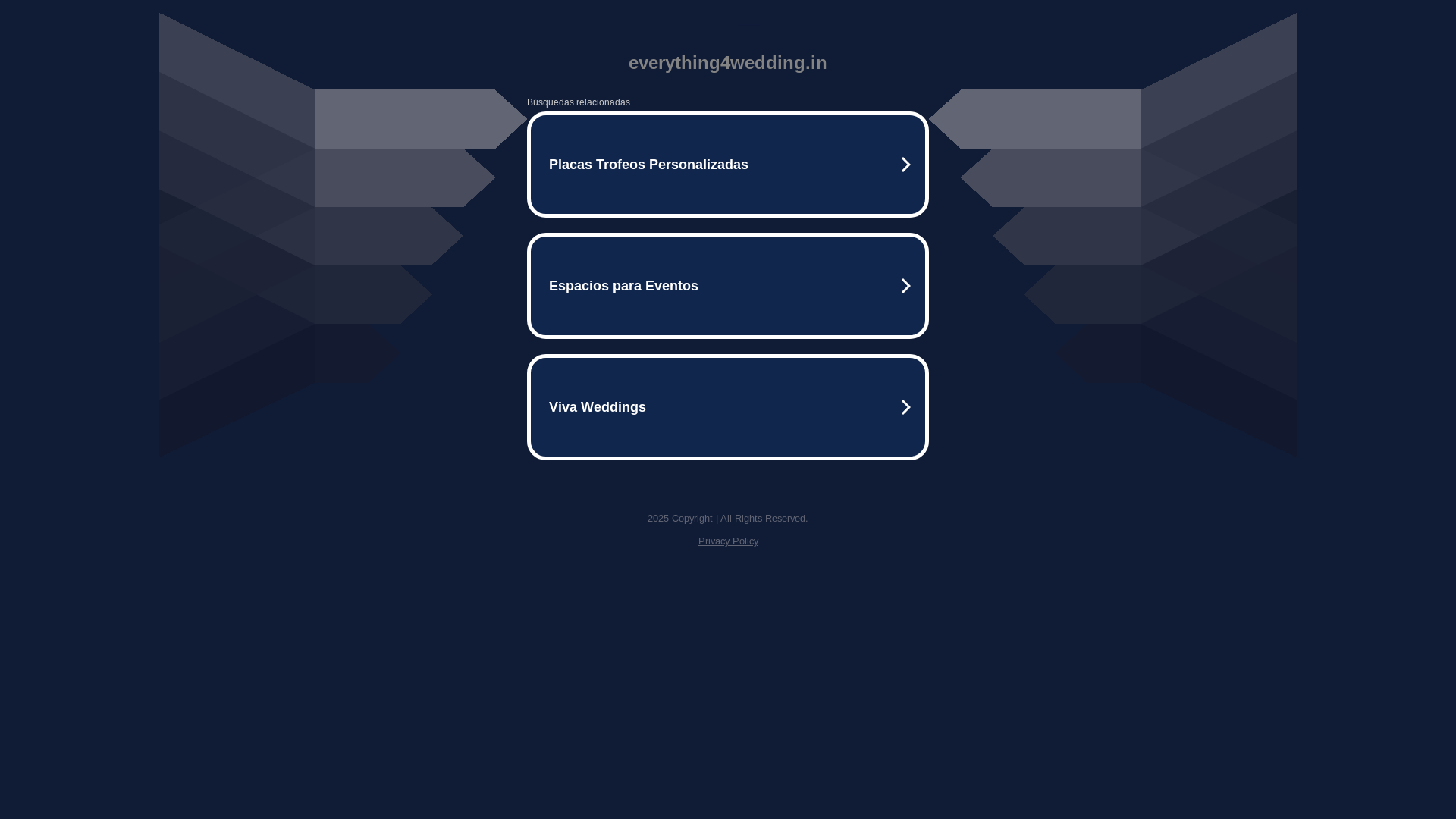 website screenshot of https://everything4wedding.in/