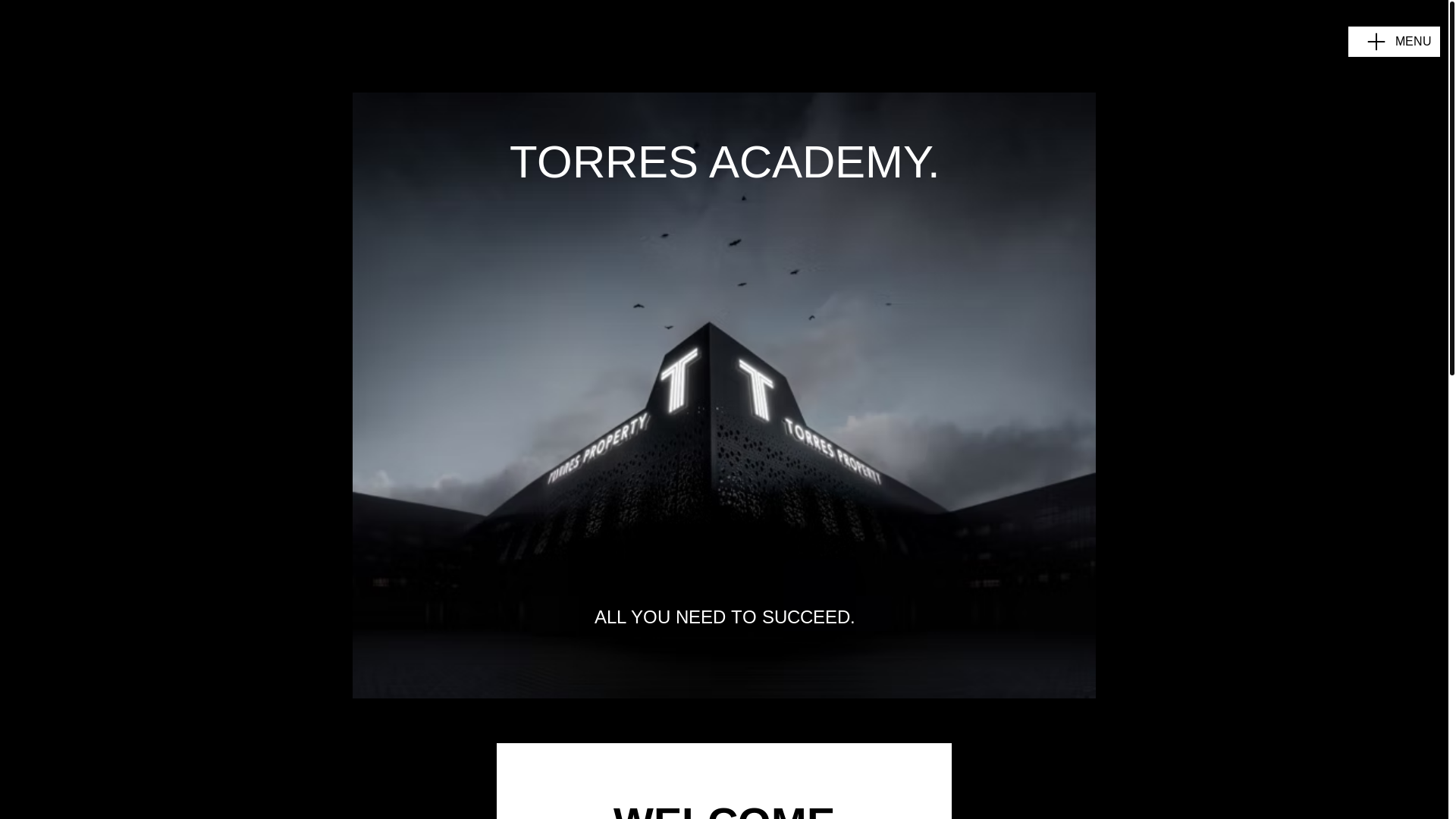 website screenshot of https://torresacademy.org/
