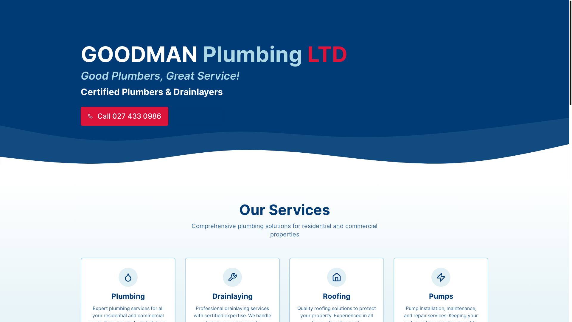 website screenshot of https://goodman-plumbing.pages.dev/