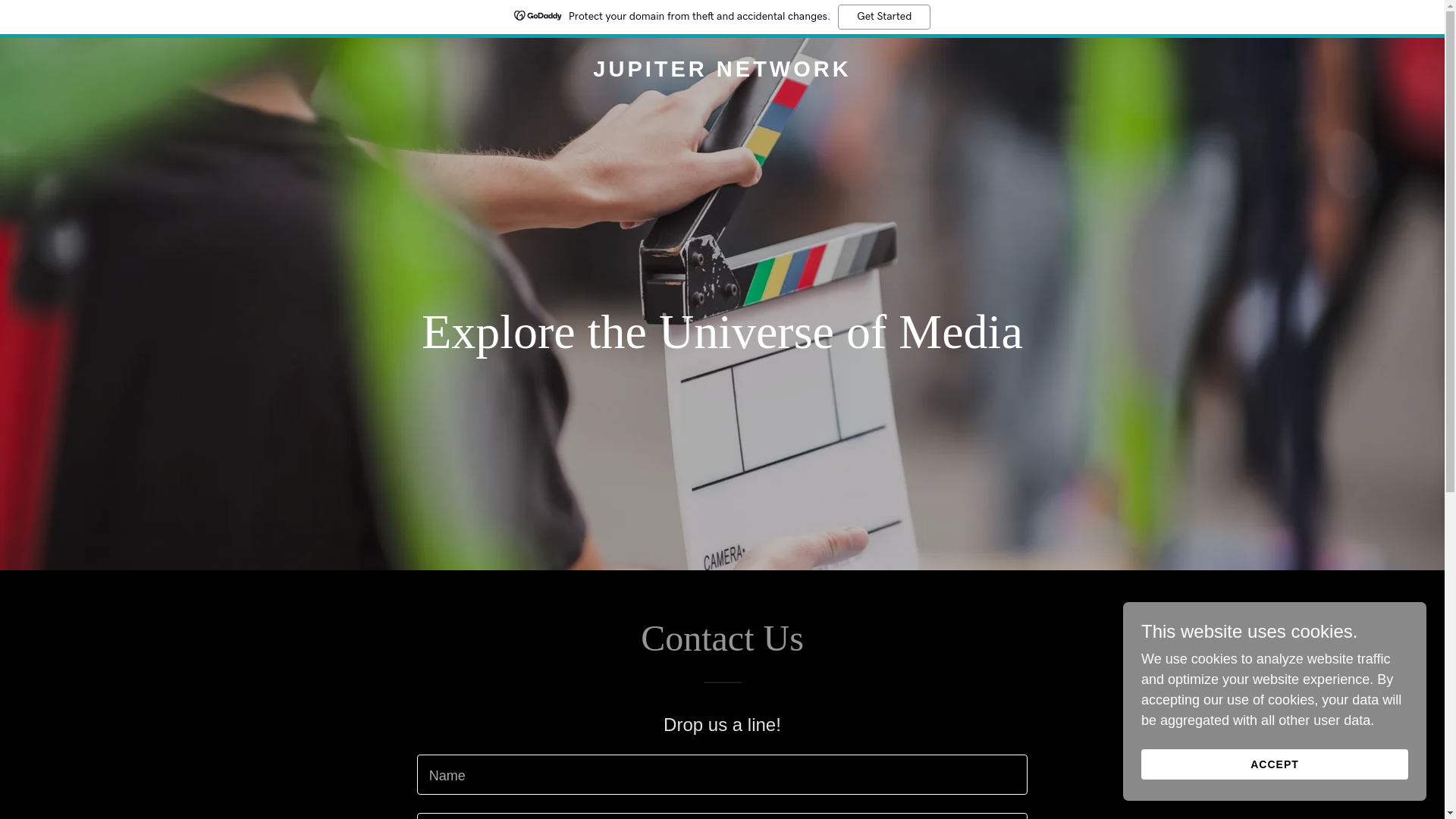 website screenshot of https://jupiternetwork.tv/