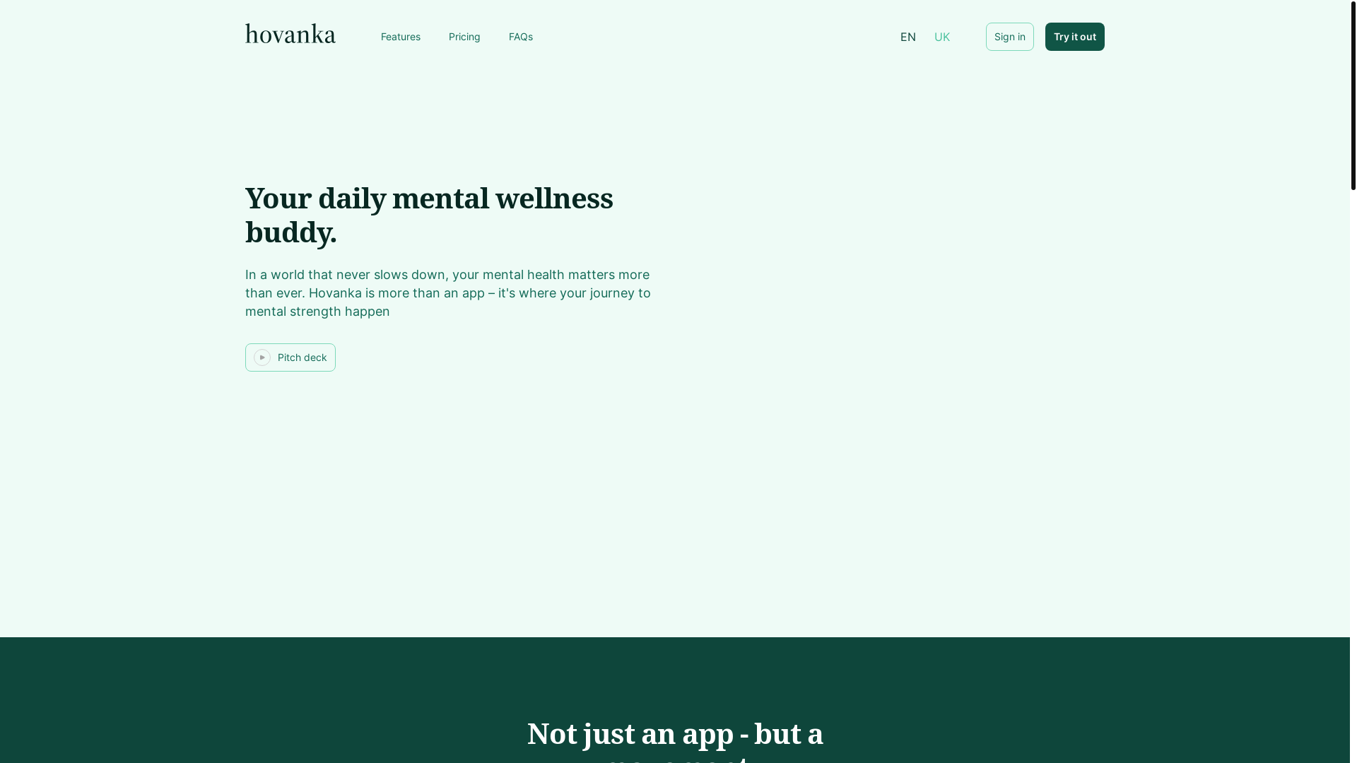 website screenshot of https://hovanka-site.pages.dev/