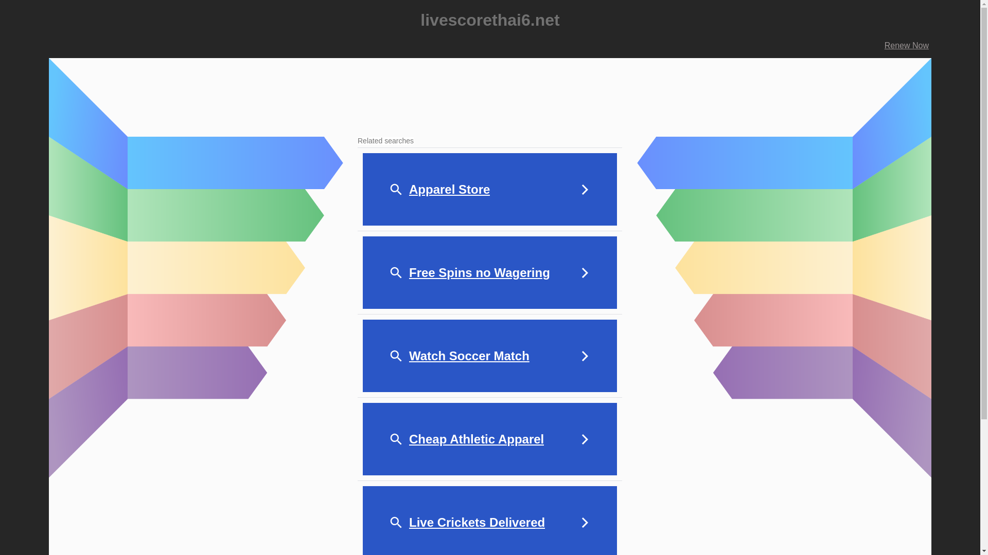 website screenshot of https://livescorethai6.net/