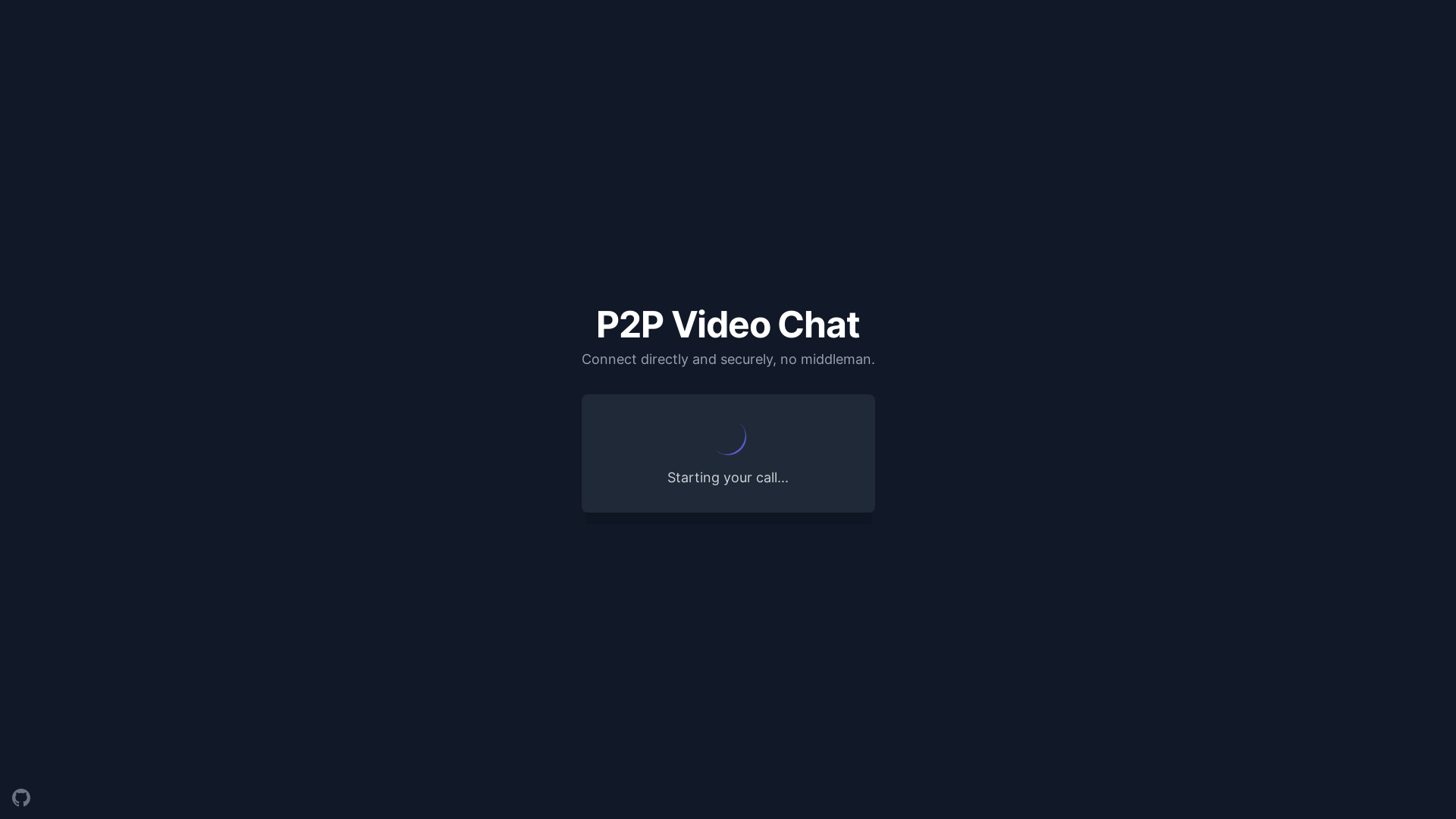website screenshot of https://p2p-video-chat-15b.pages.dev/