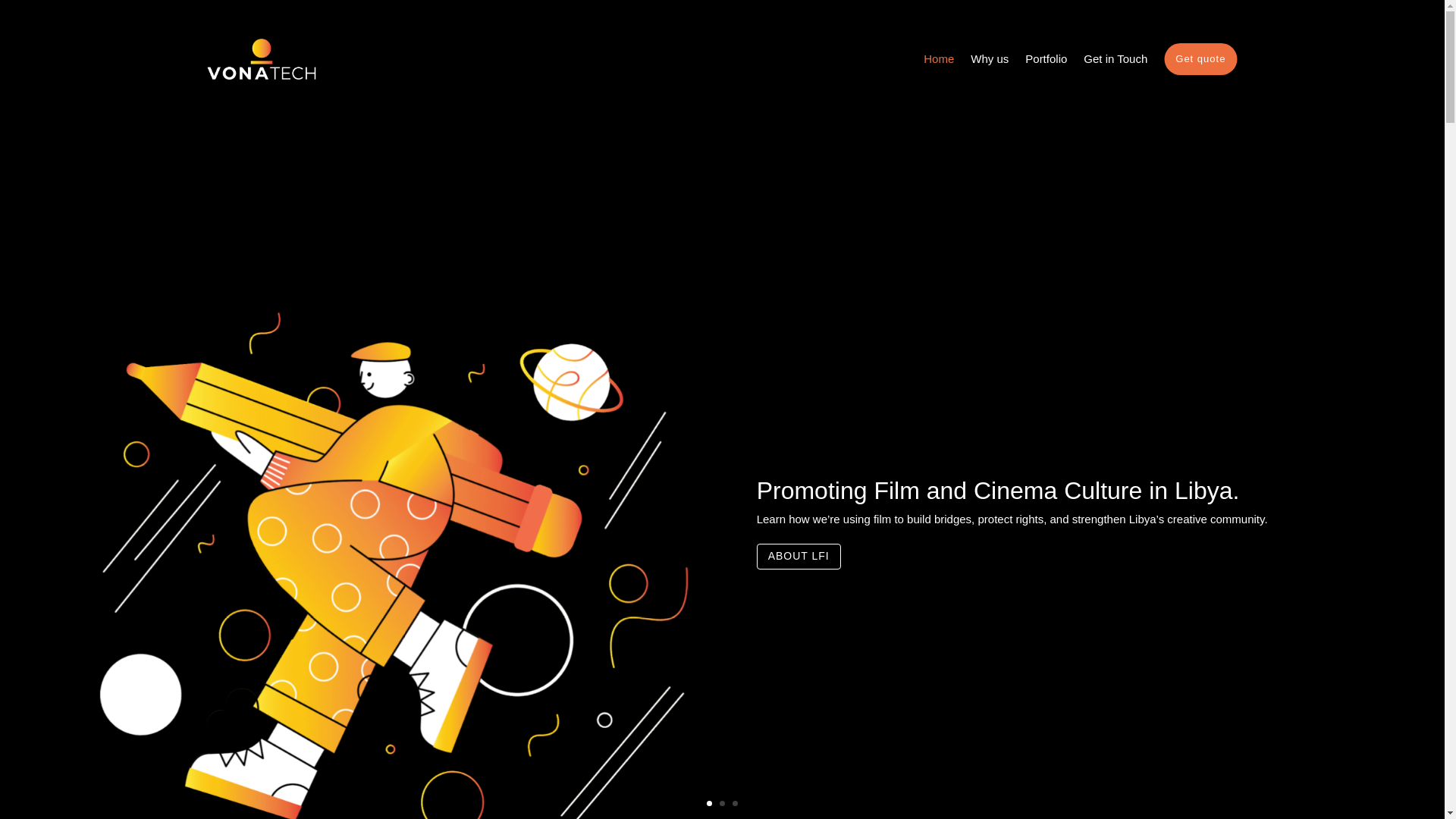 website screenshot of https://vonatech.net/