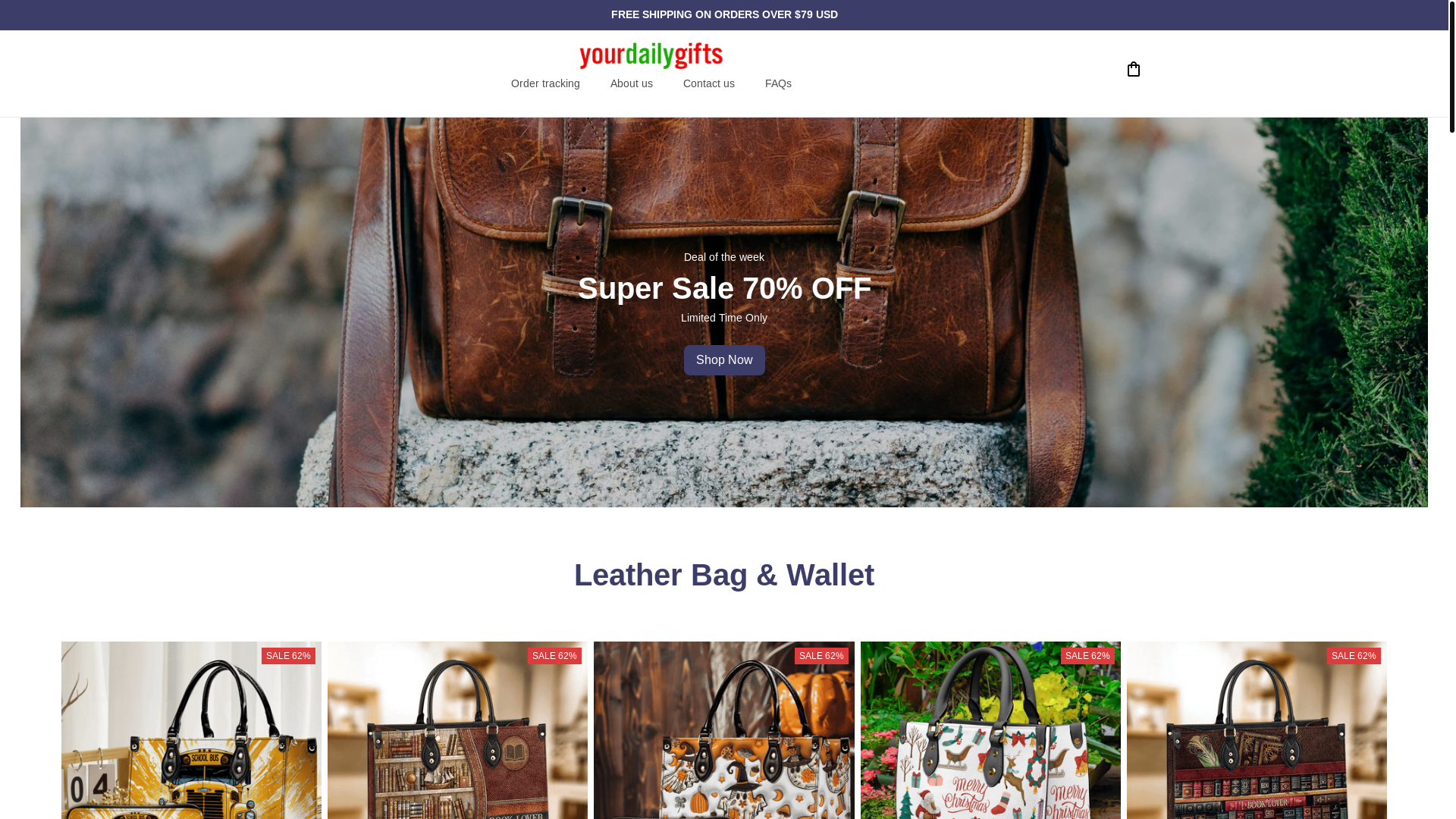 website screenshot of https://yourdailygifts.store/