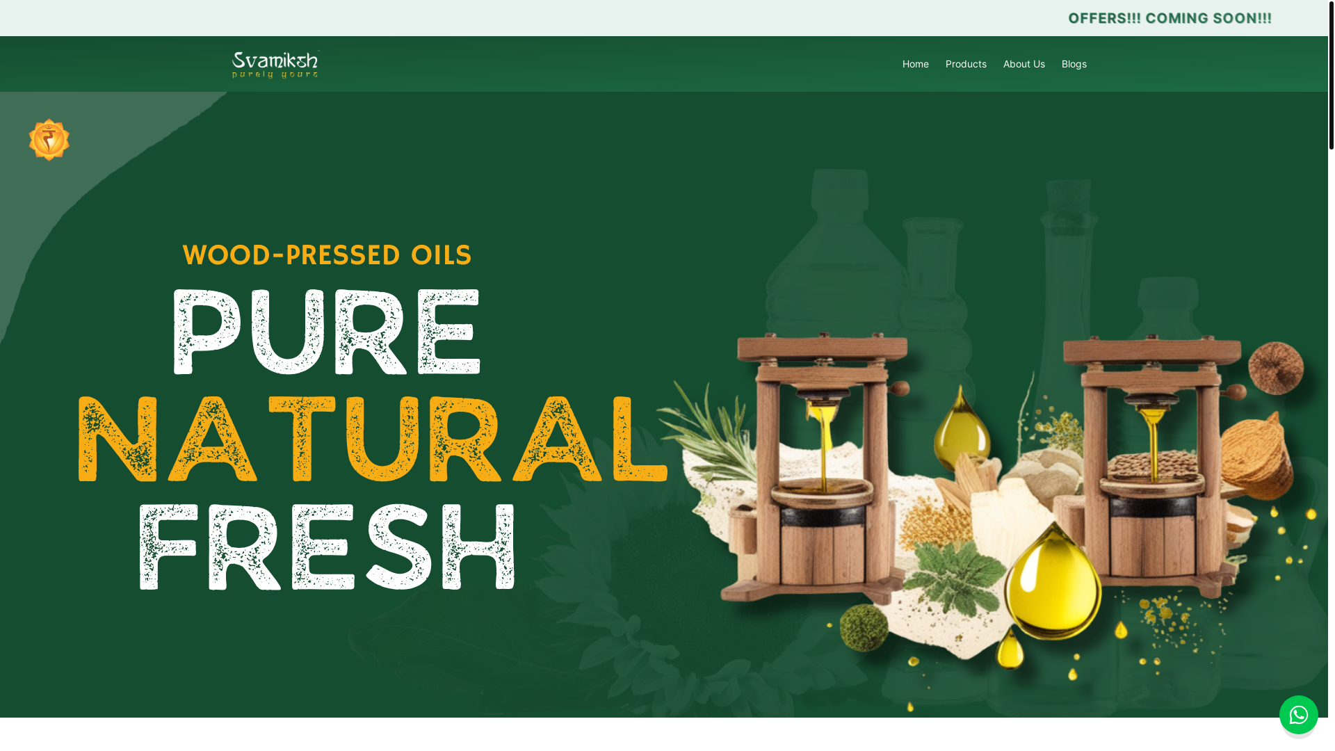 website screenshot of https://svamiksh.in/