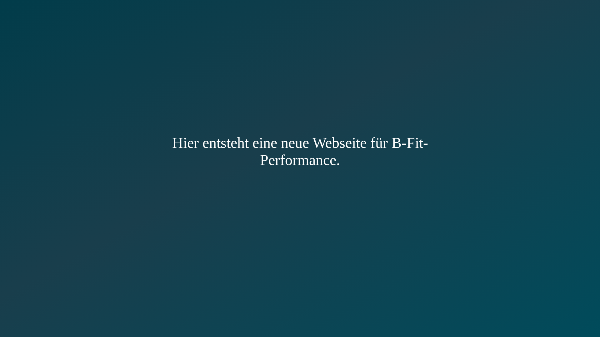 website screenshot of https://b-fit-performance.de/