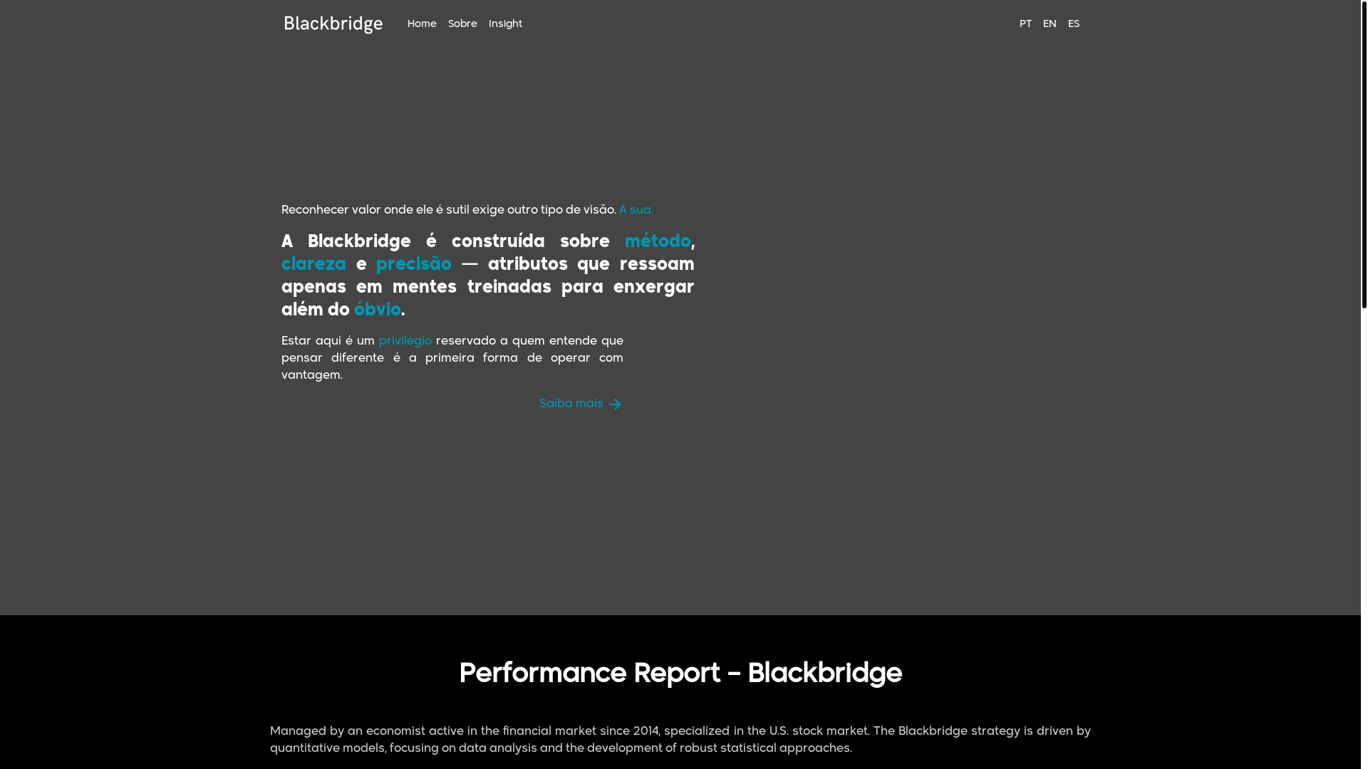 website screenshot of https://blackbridge.fund/