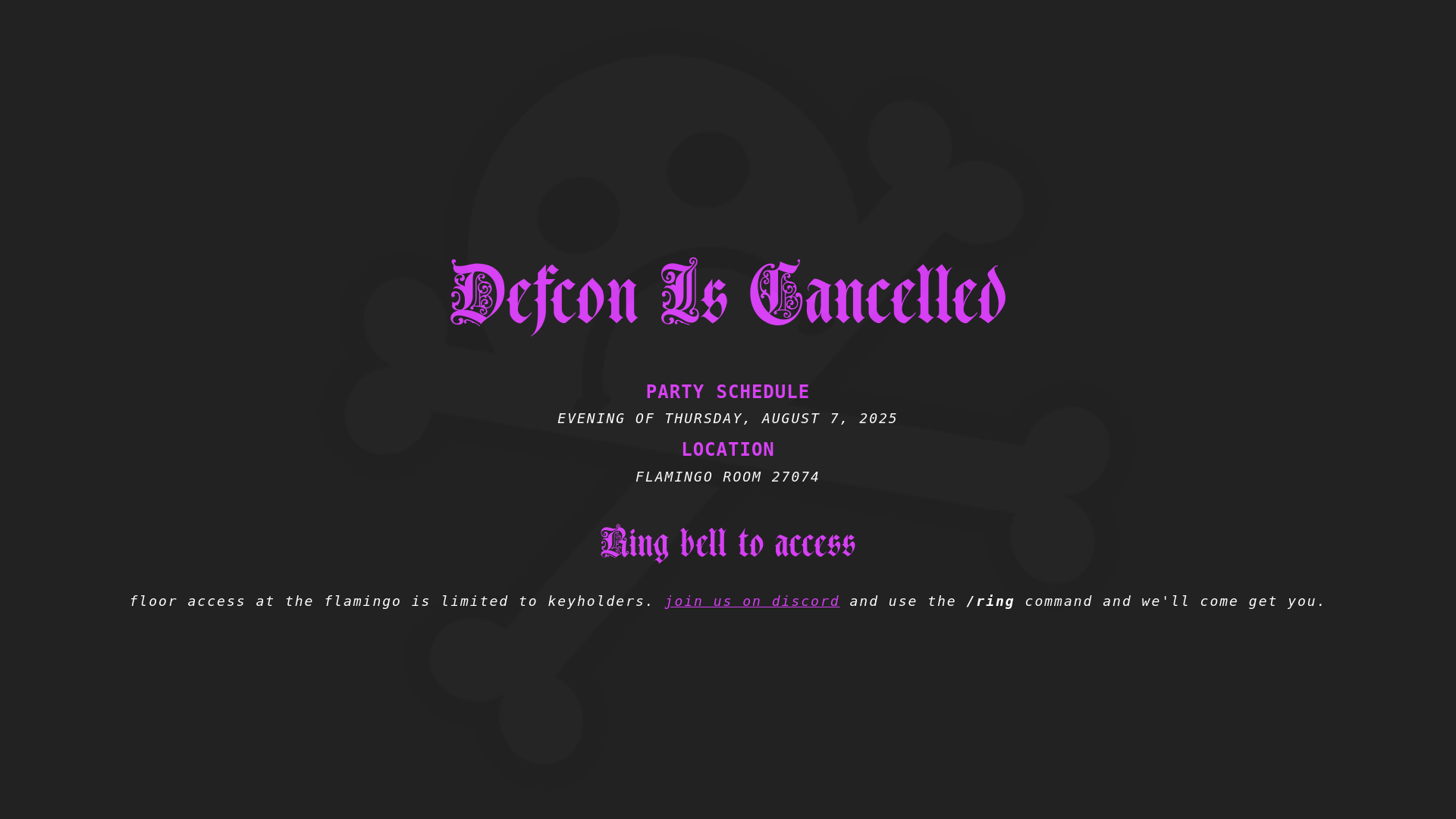 website screenshot of https://dic.party/light