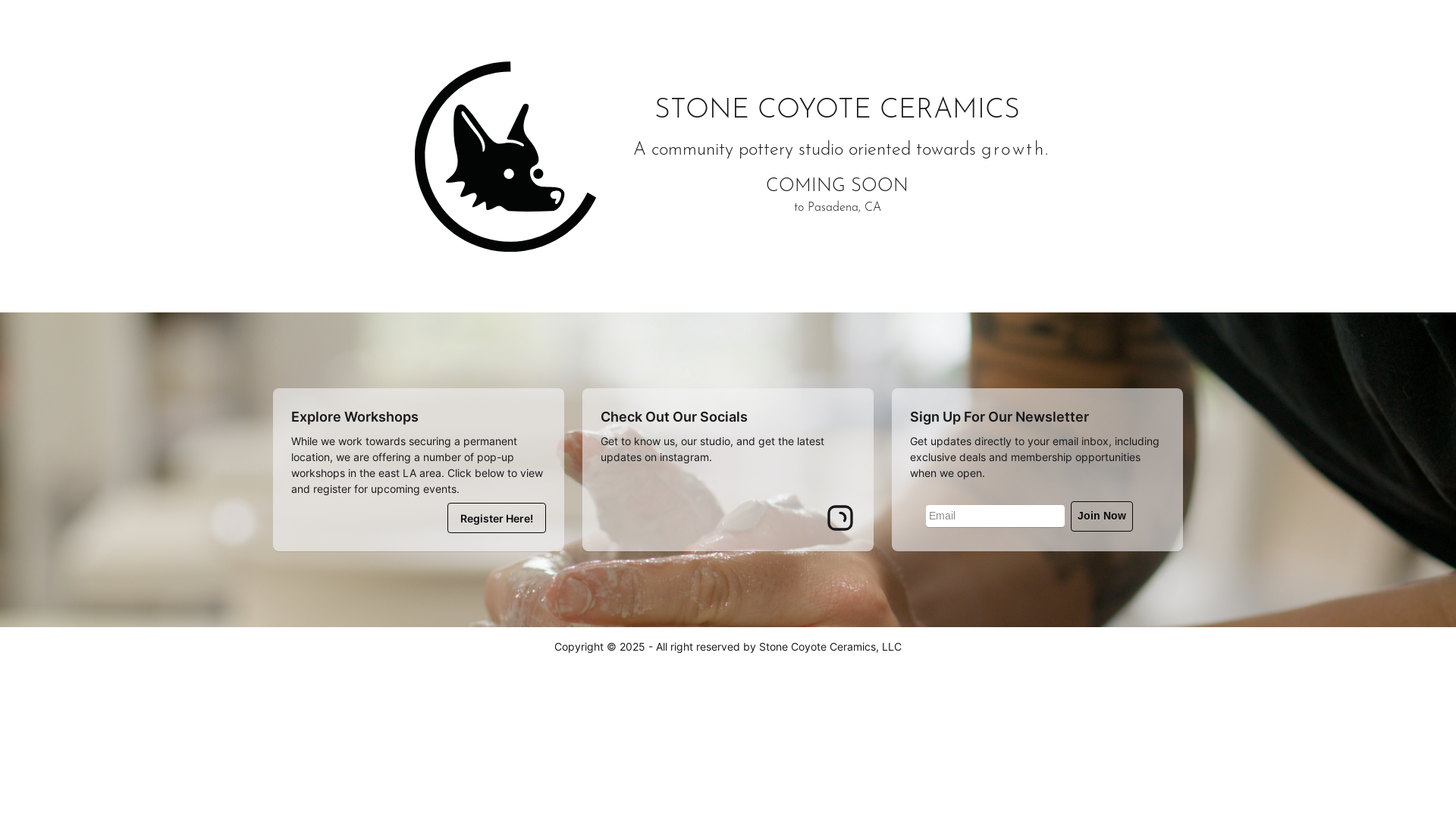 website screenshot of https://stonecoyote.pages.dev/