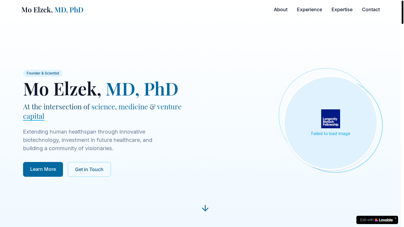 website screenshot of https://moelzek.xyz/