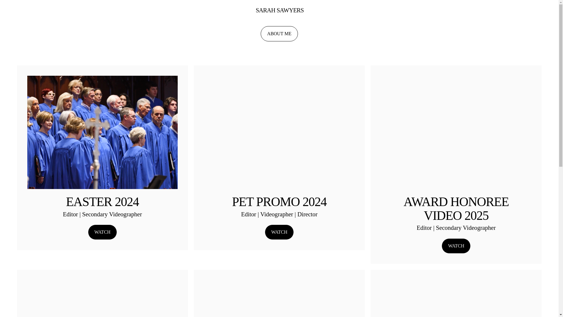 website screenshot of https://sarahsawyers.info/