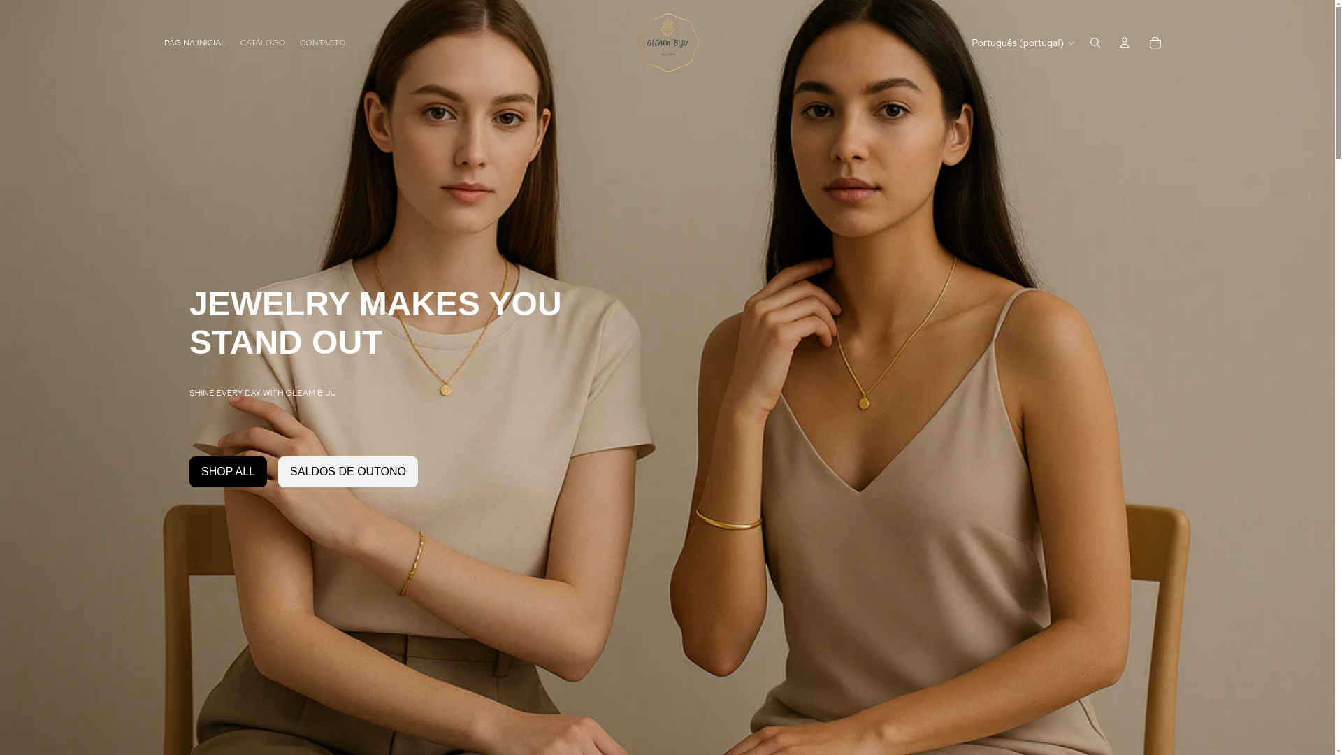 website screenshot of https://gleambiju.com/