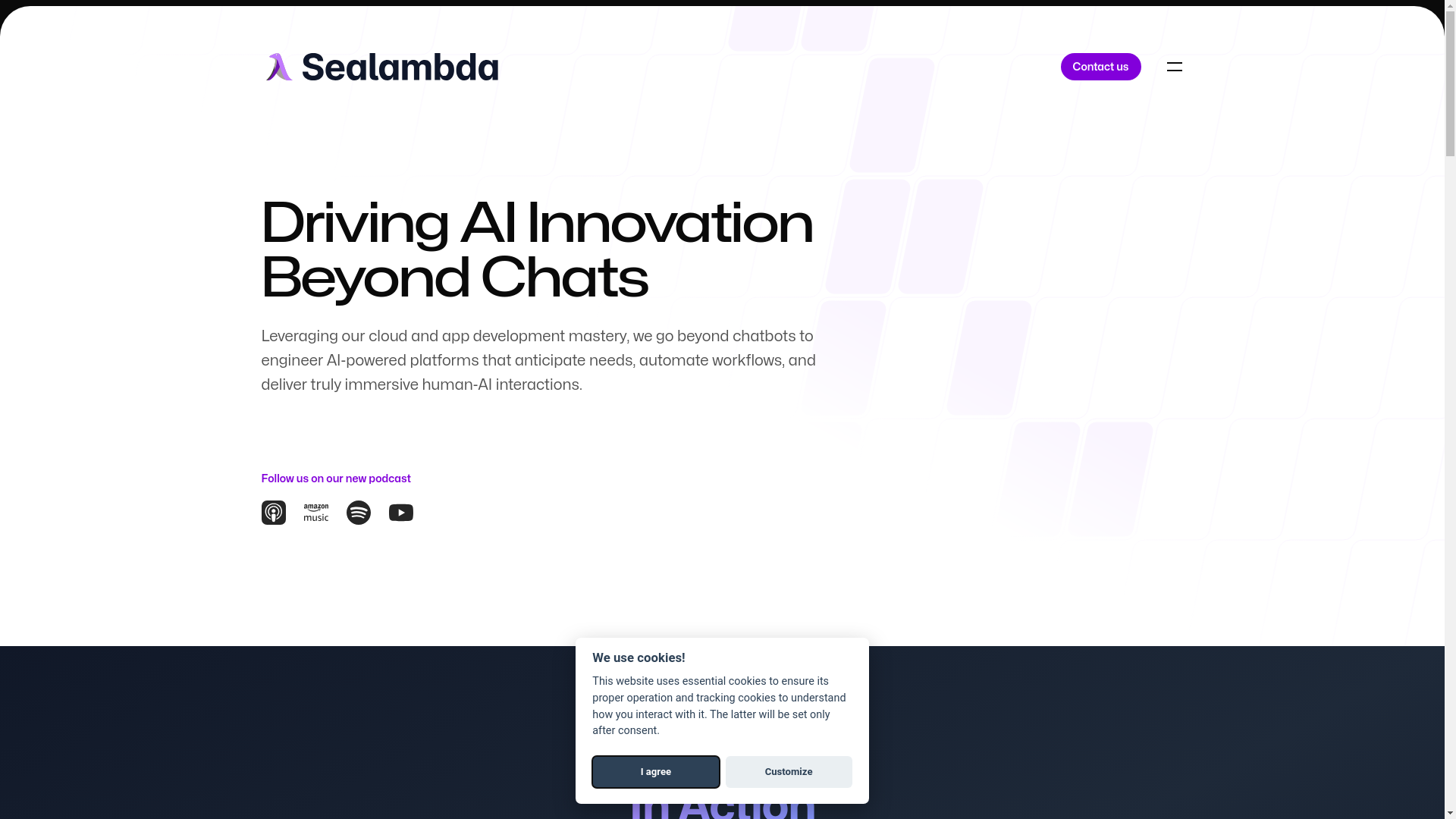 website screenshot of https://sealambda-com.pages.dev/