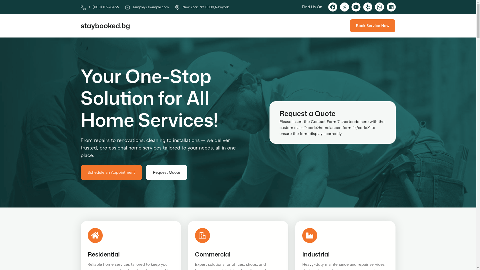 website screenshot of https://staybooked.bg/