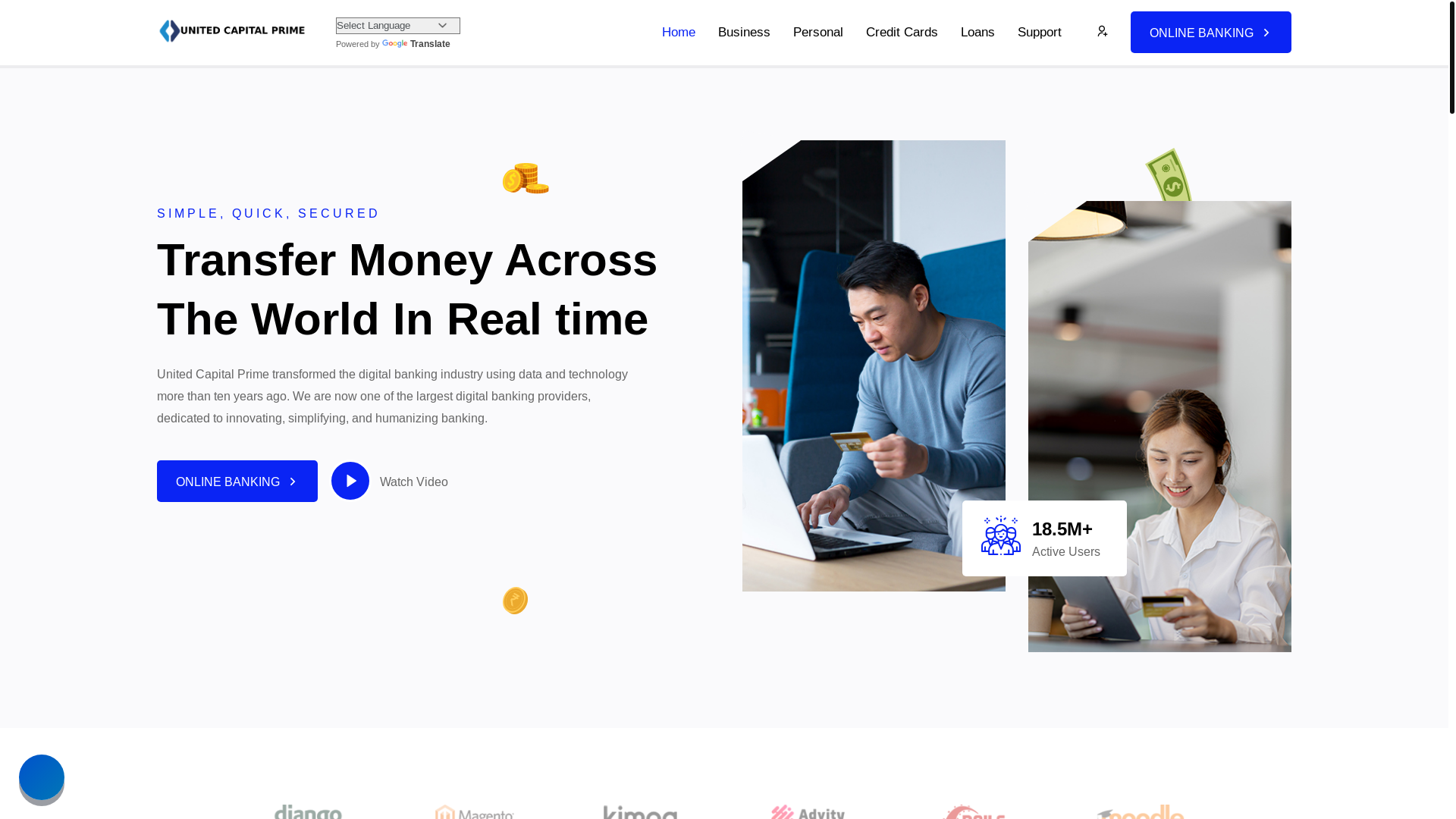 website screenshot of http://www.unitedcapitalprime.com/