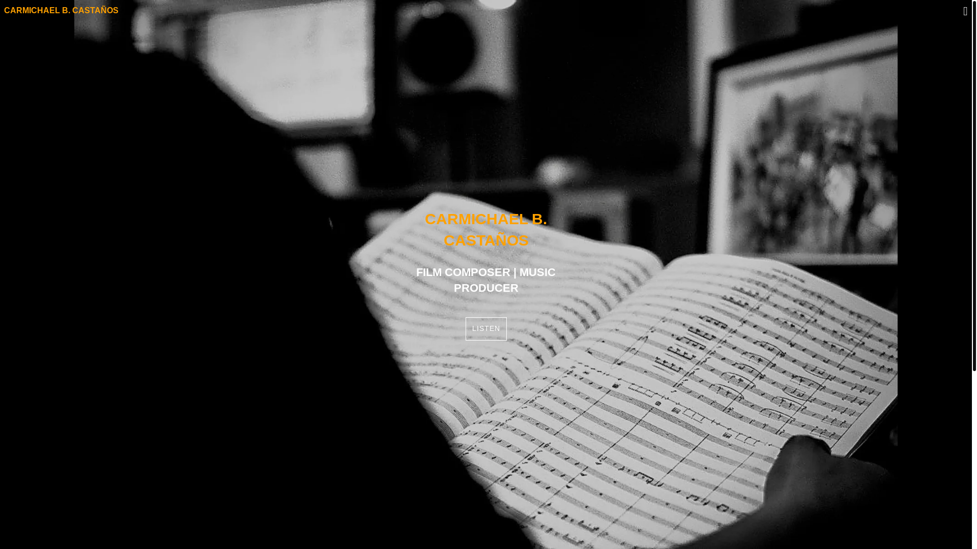 website screenshot of https://carmichaelcastanos.com/