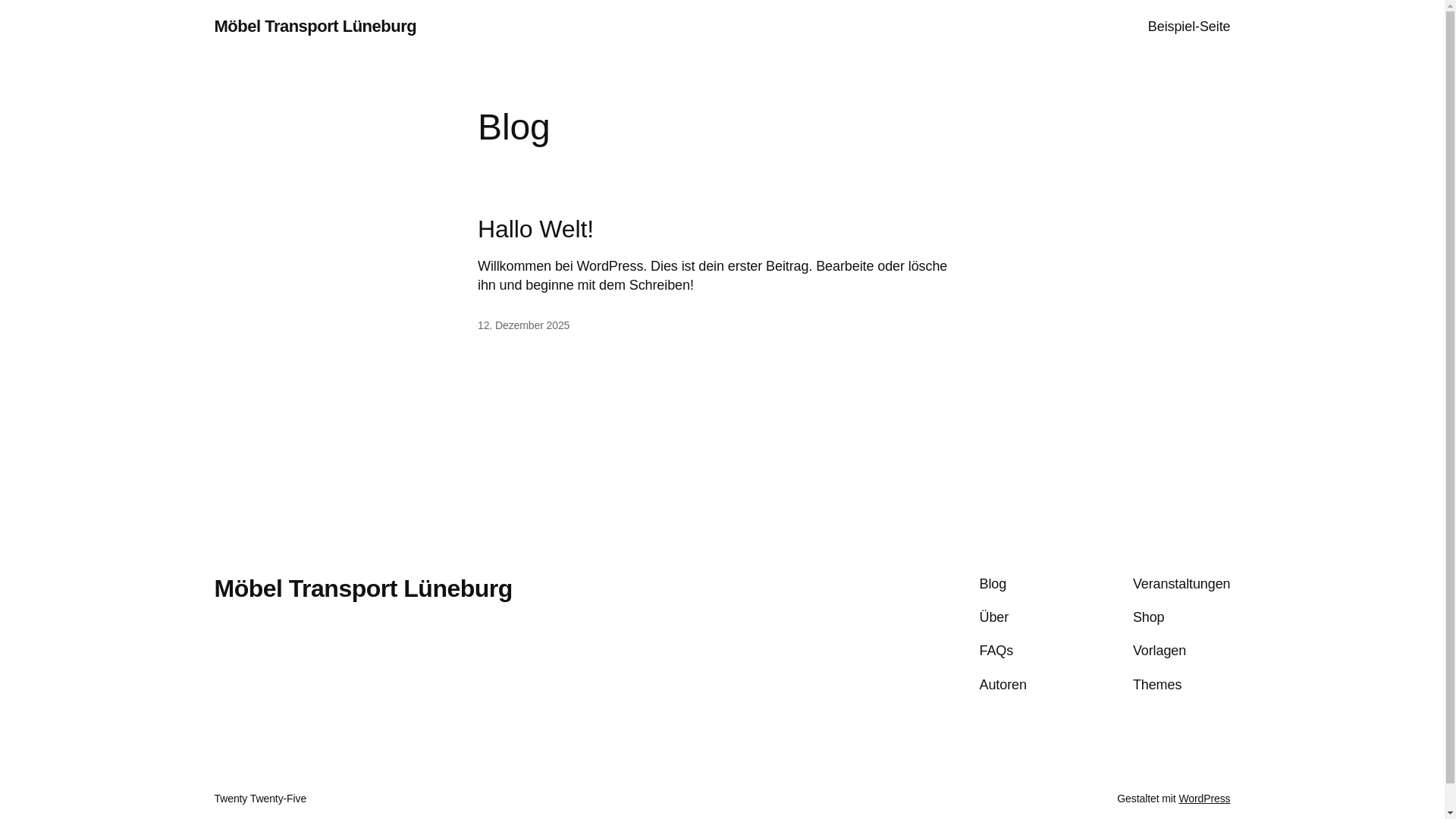 website screenshot of https://moebeltransport-lueneburg.de/