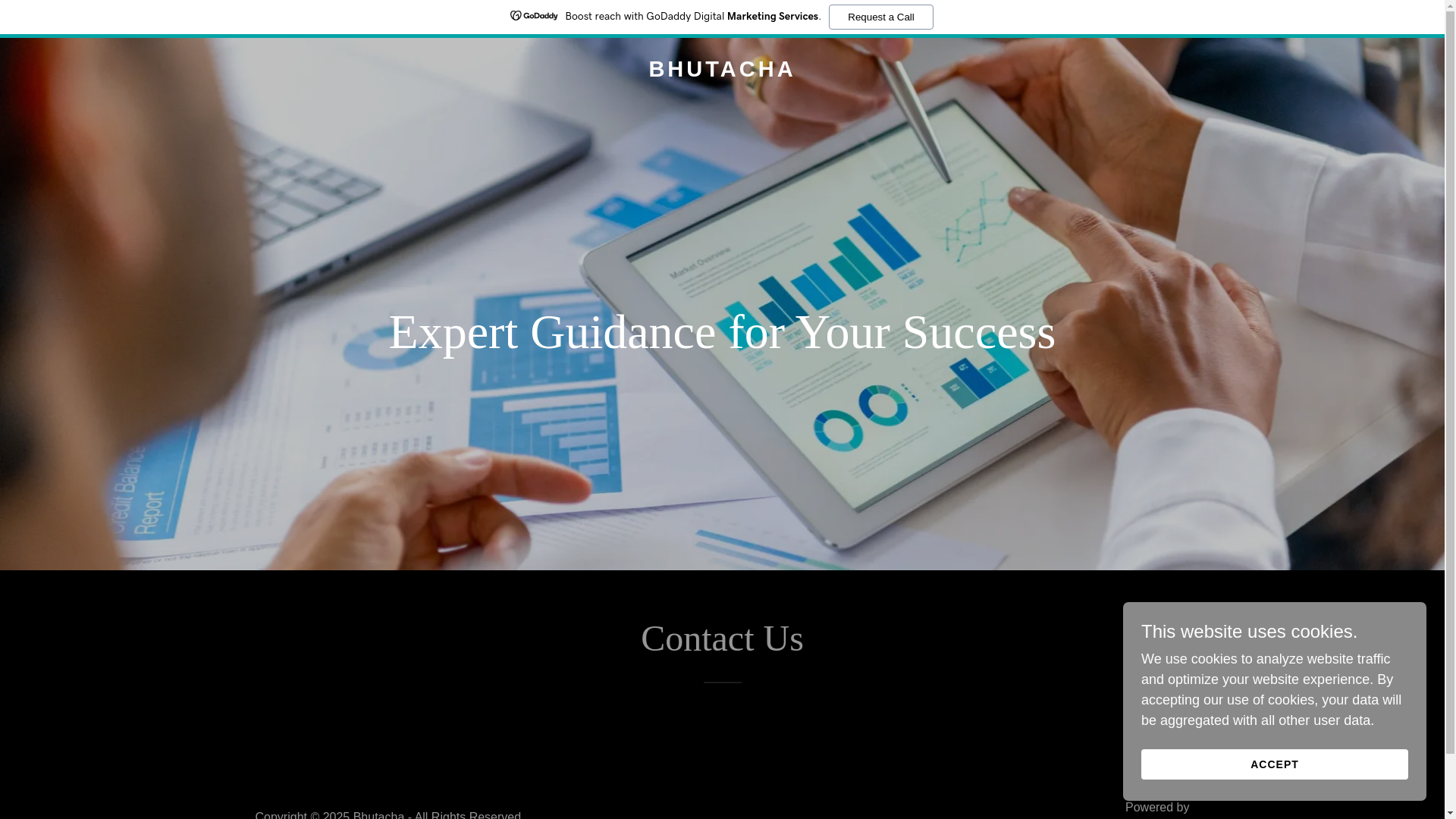 website screenshot of https://bhutacha.com/