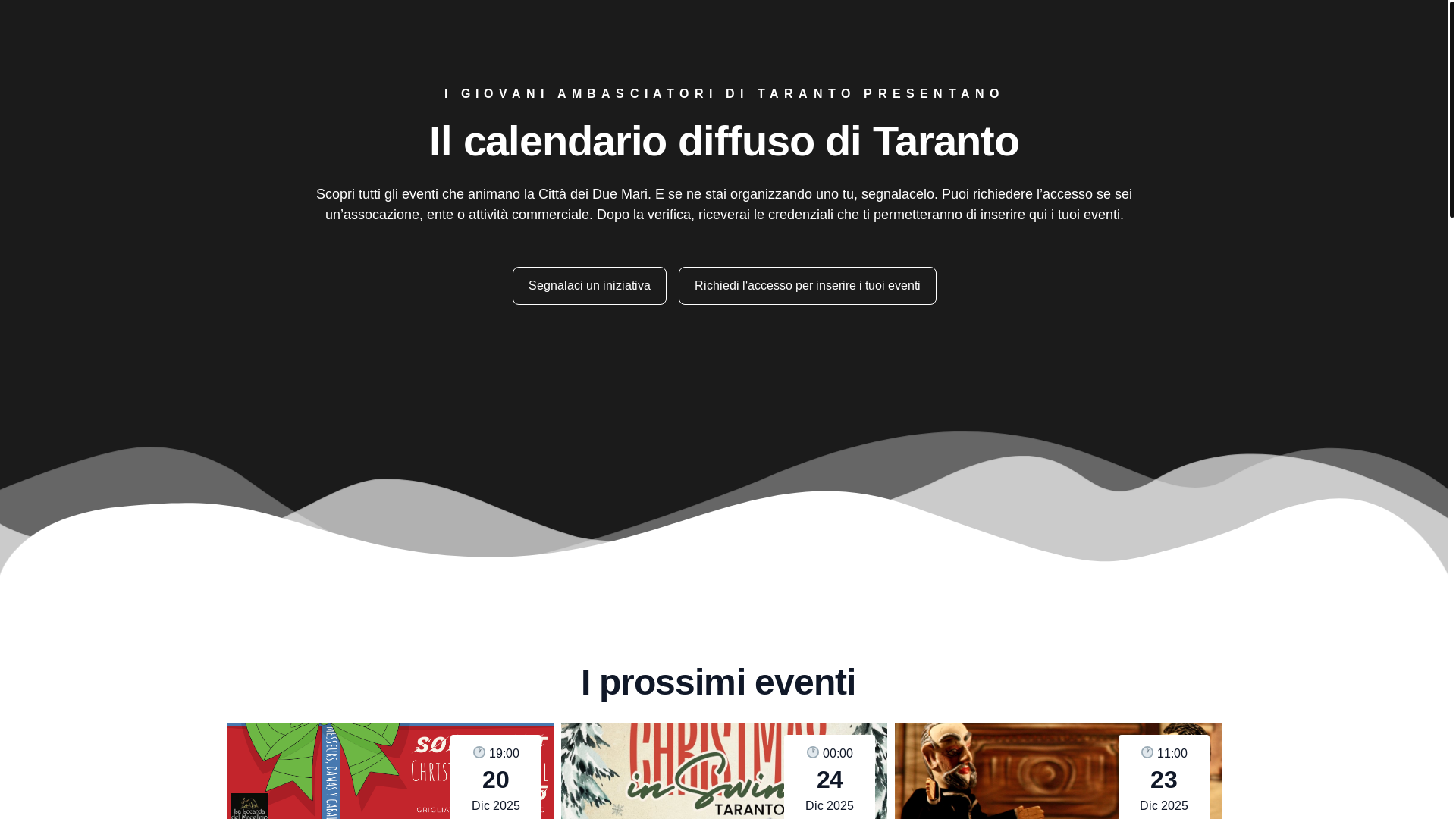 website screenshot of https://gat.taranto.it/