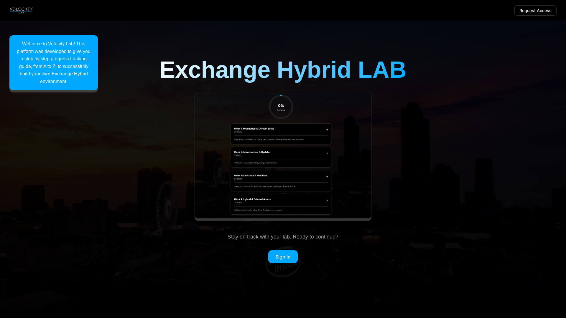 website screenshot of https://velocity-lab-site.pages.dev/