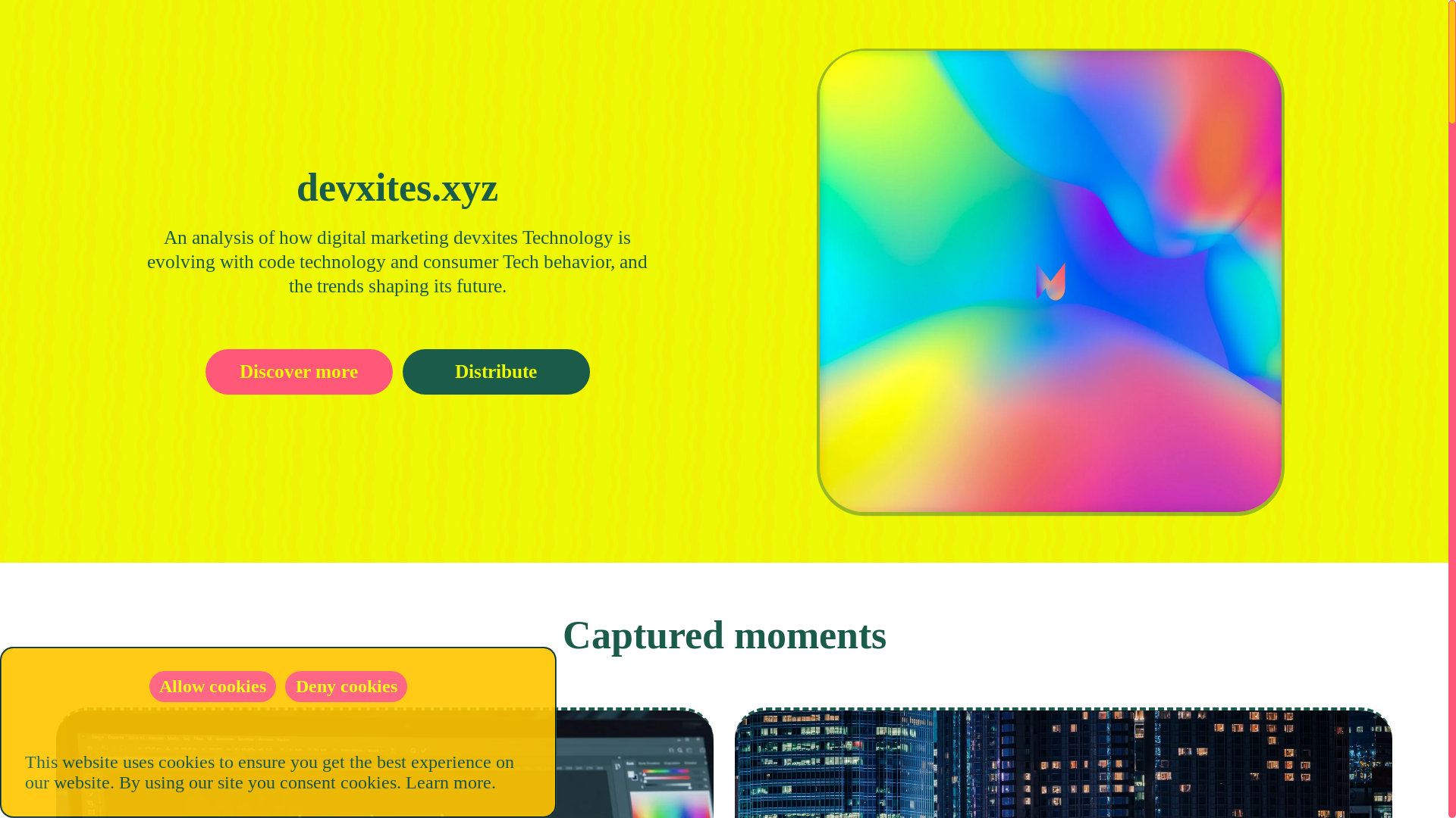 website screenshot of https://devxites.xyz/