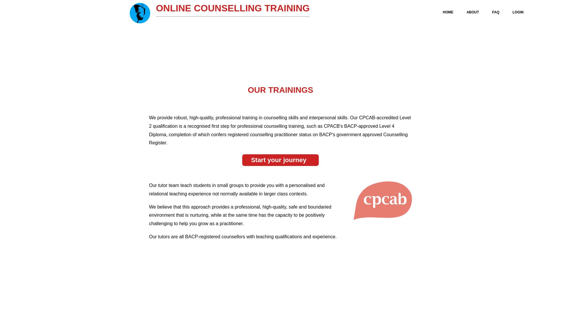 website screenshot of https://sheffieldcounsellingtraining.uk/
