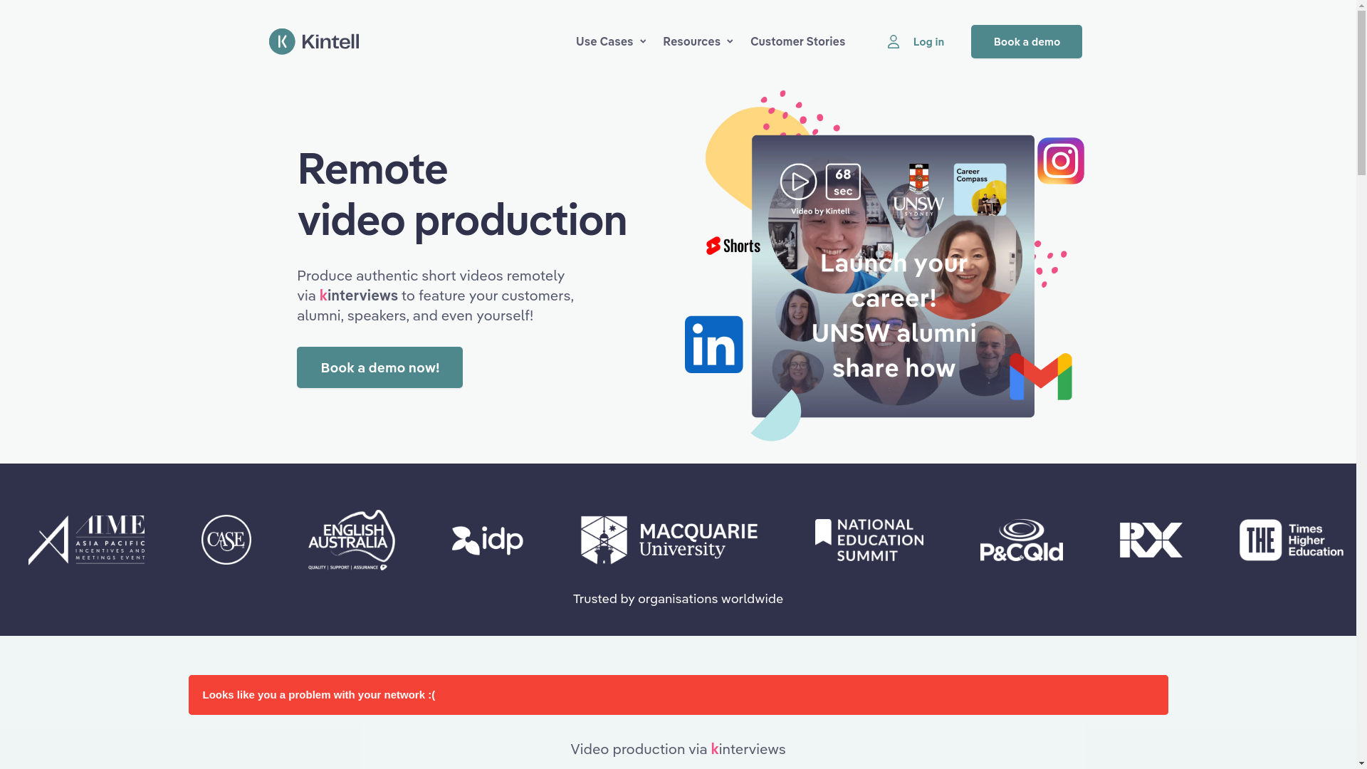 website screenshot of https://trykintell.info/