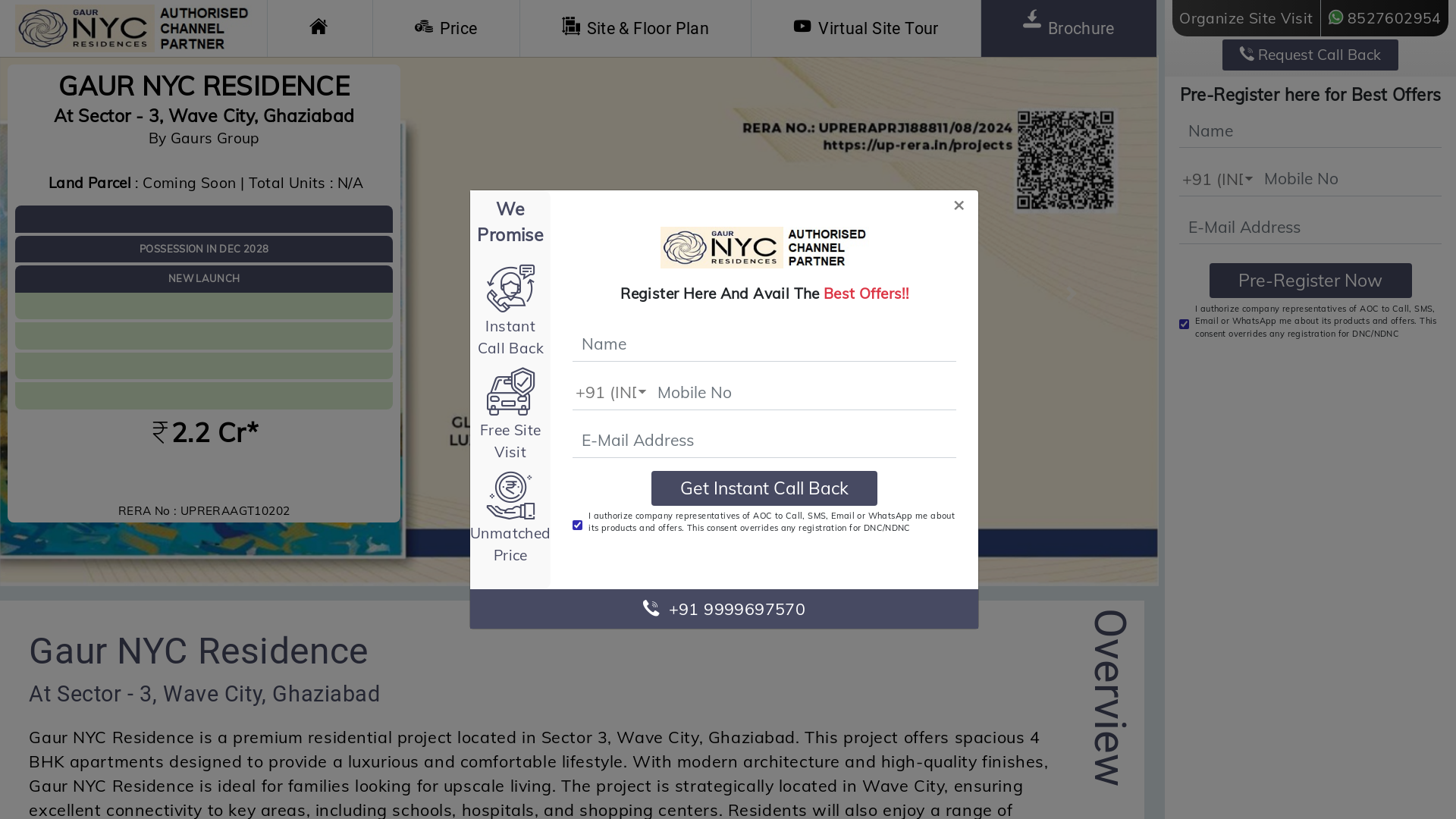 website screenshot of https://nycresidences-wavecity.com/
