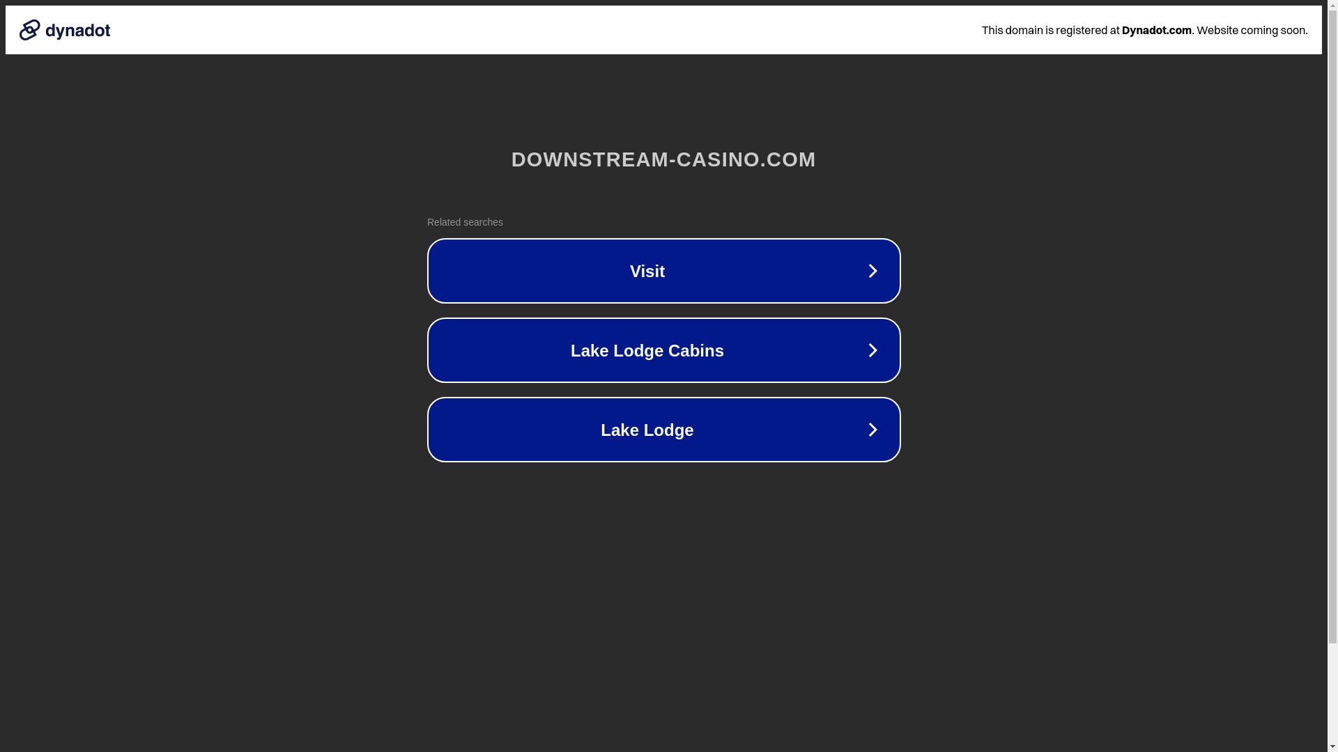 website screenshot of https://downstream-casino.com/