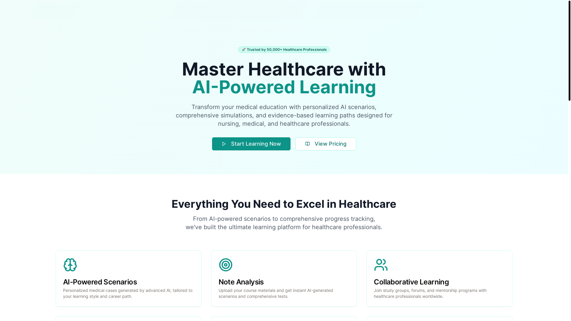 website screenshot of https://flexmedai.com/