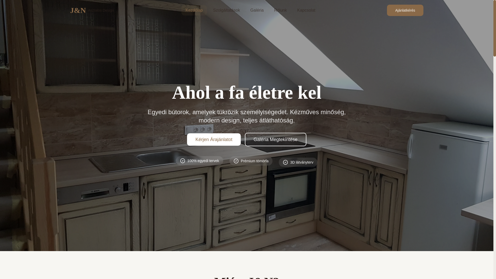 website screenshot of https://jnasztalosdesign.hu/