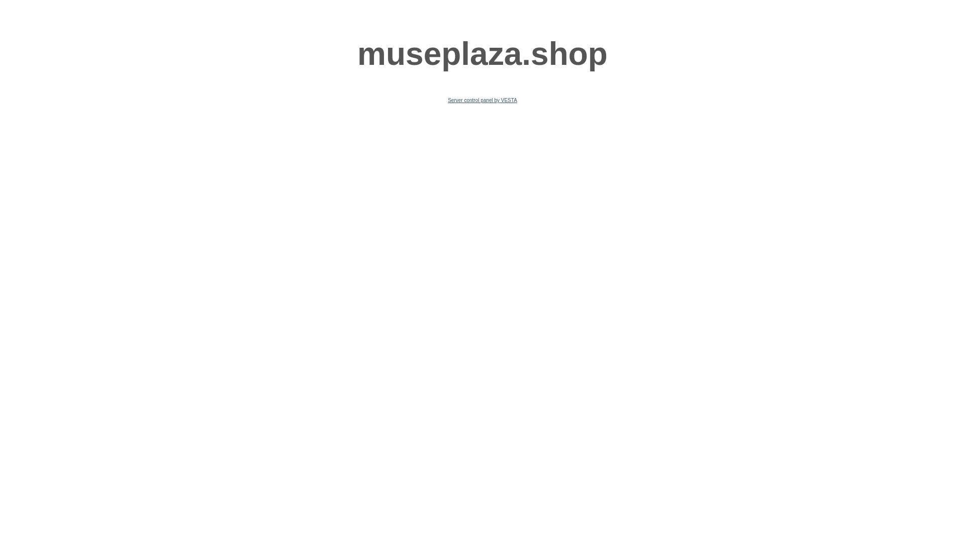 website screenshot of https://museplaza.shop/