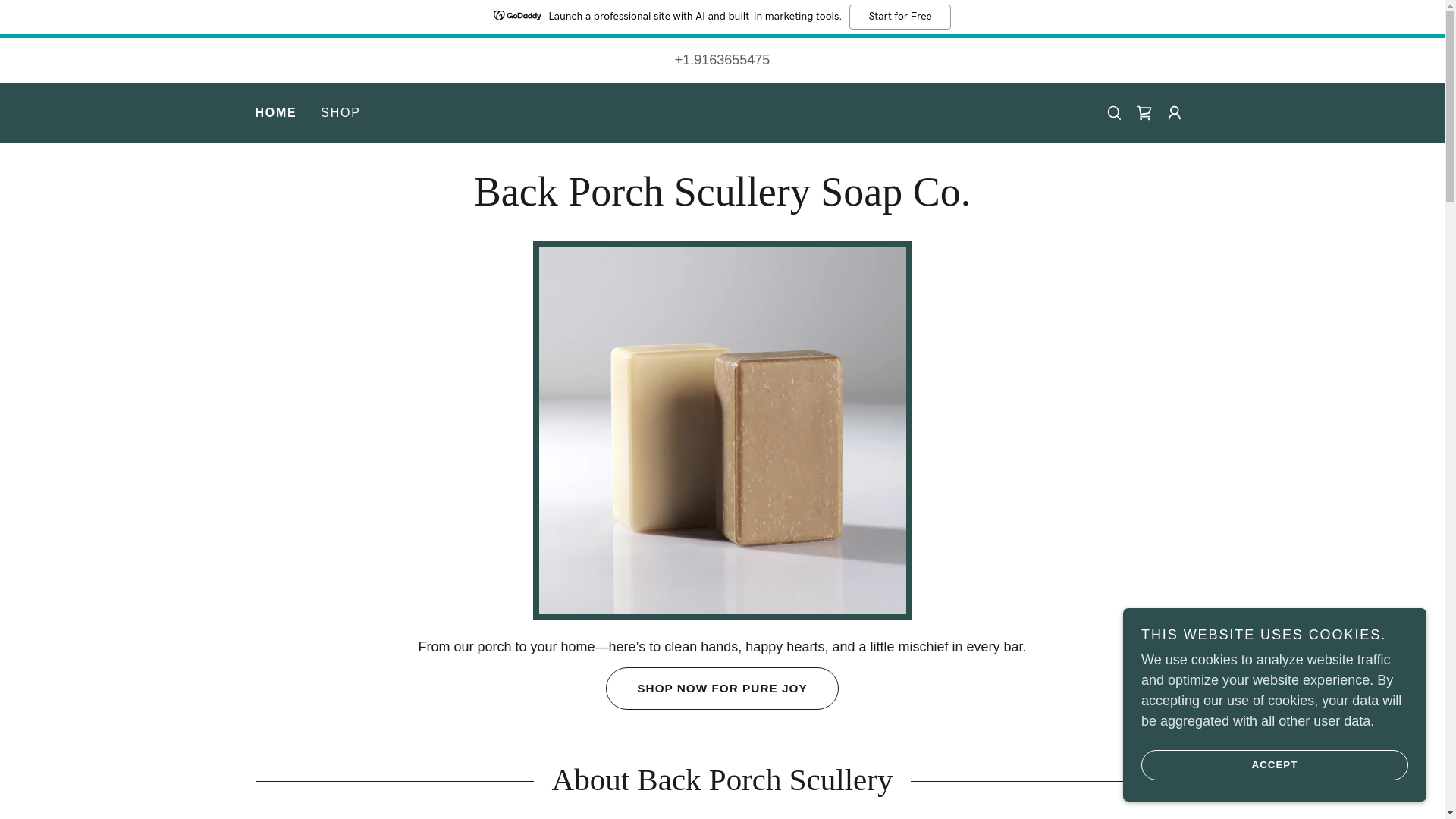 website screenshot of https://backporchscullery.com/